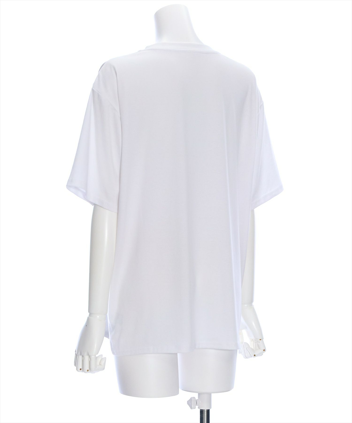 clearオーバーサイズエンボスプリントTシャツ[CL7646B