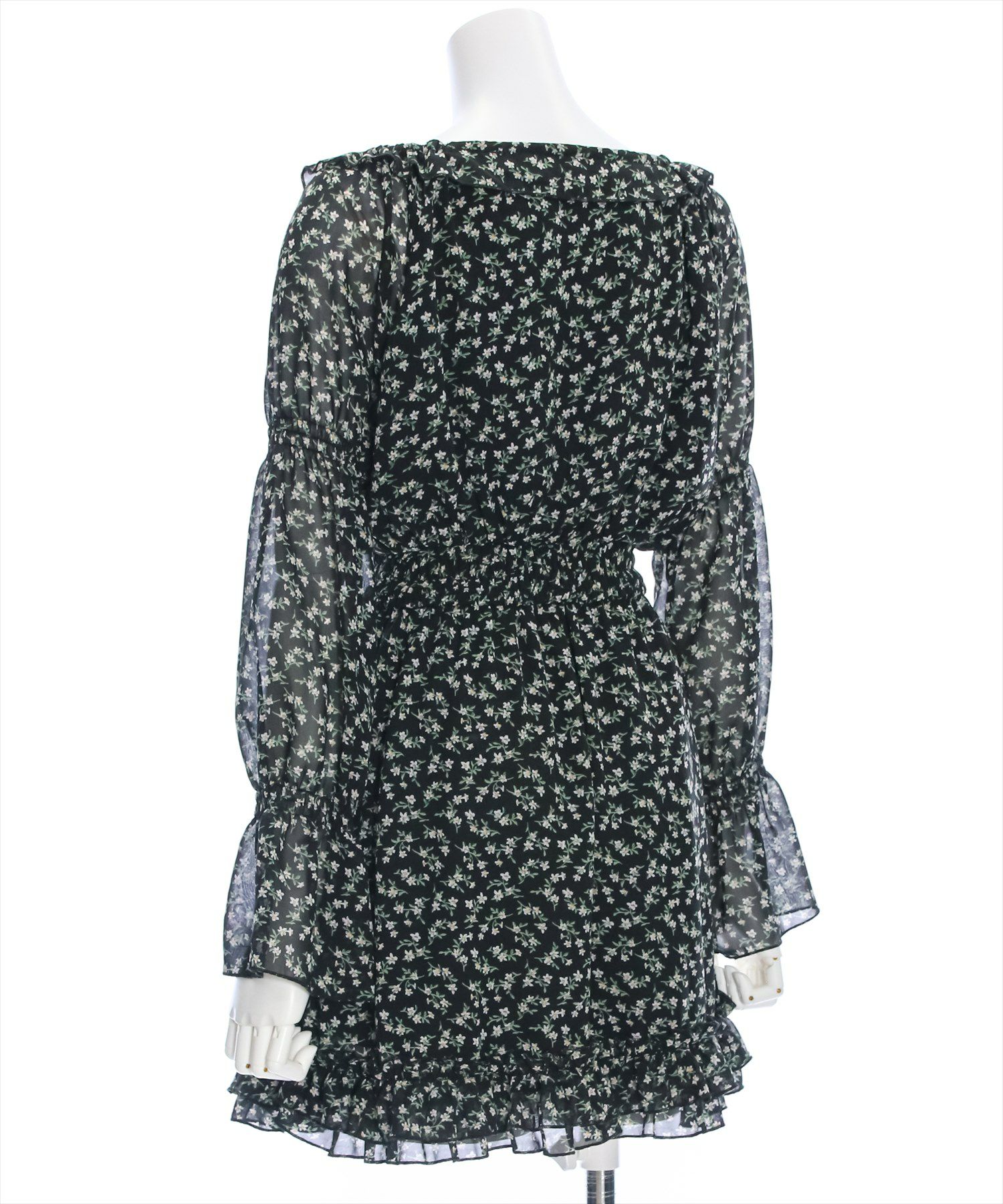 clear≪再入荷≫花柄フリルシフォンミニワンピース[CL7947