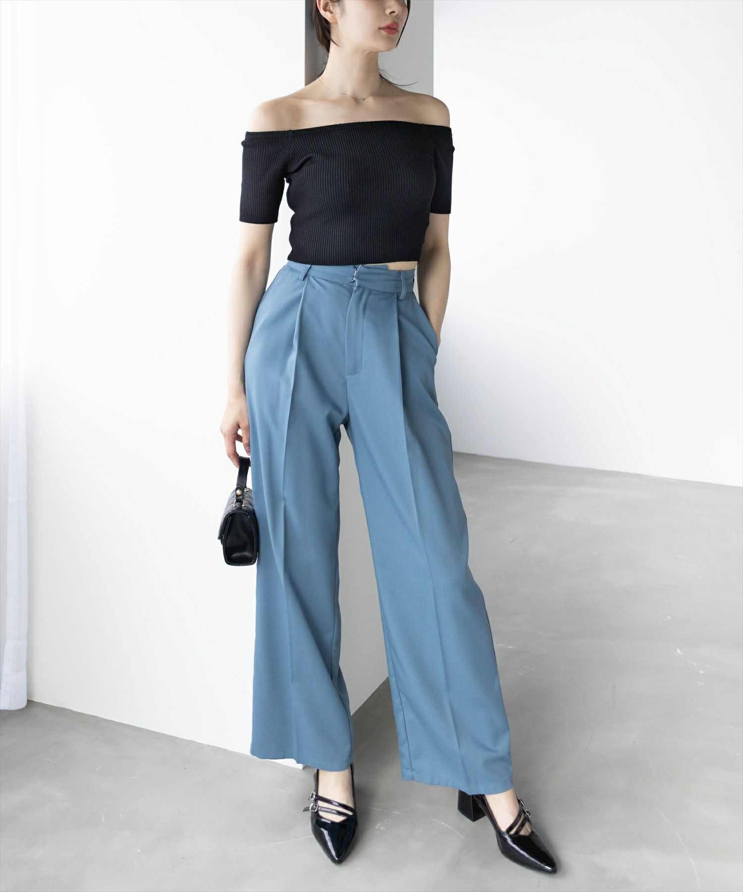 165㎝/ブルーグレー M着用