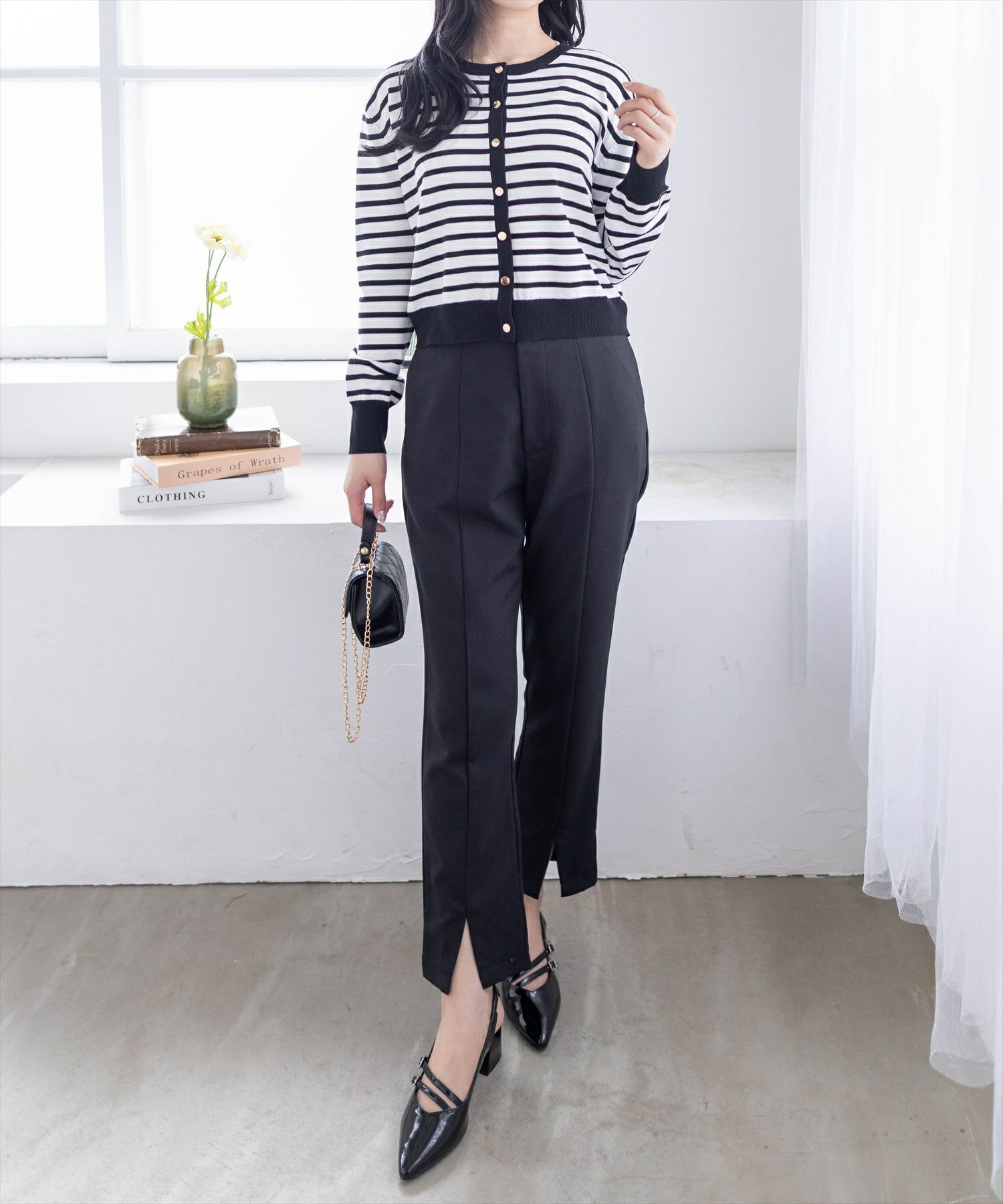 162㎝/ブラック M着用