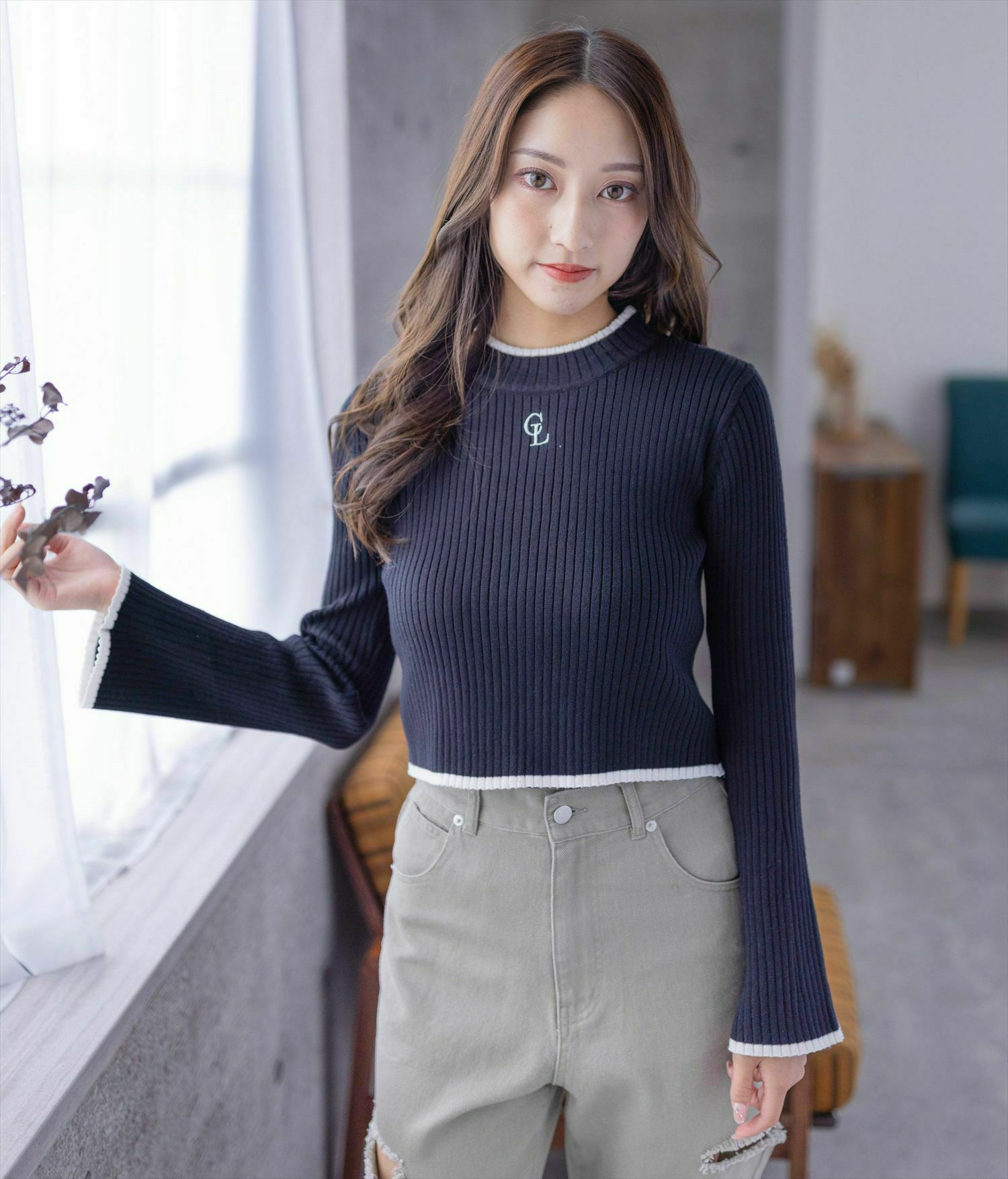 FOXEY】秋物☆長袖⭐︎38☆Flare sleeve knit top - カットソー(長袖/七分)