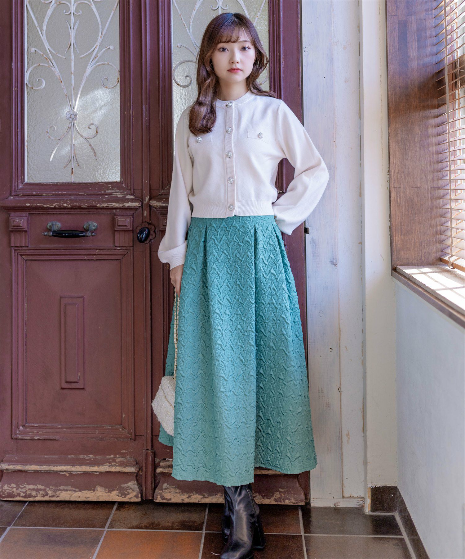 158㎝/アイボリー