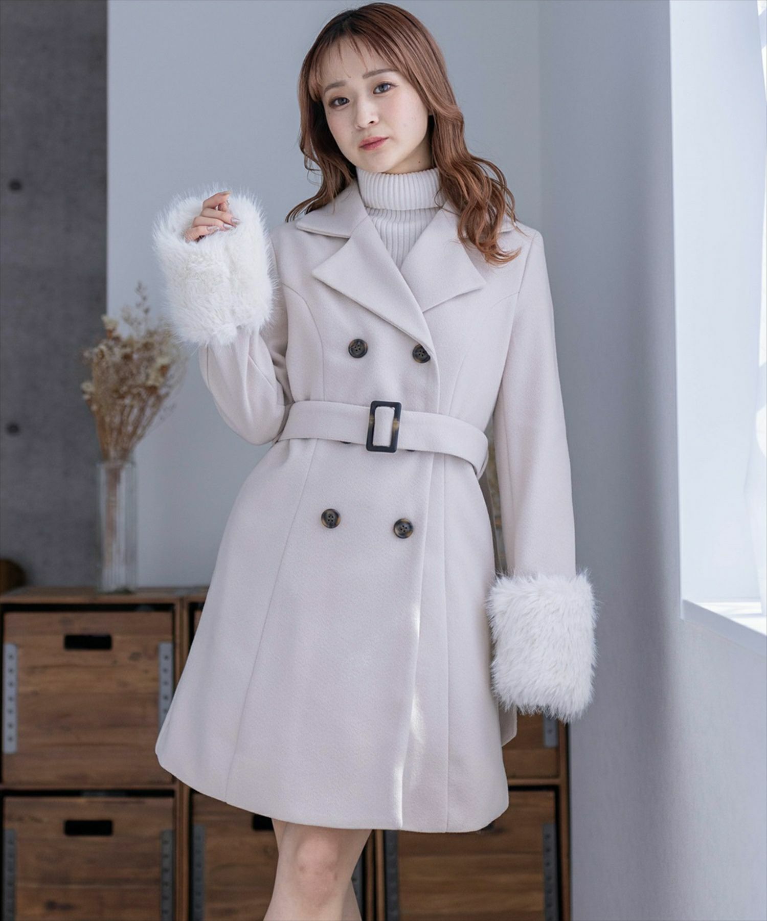 PROPORTION BODY DRESSING コート アウター フードフェイク