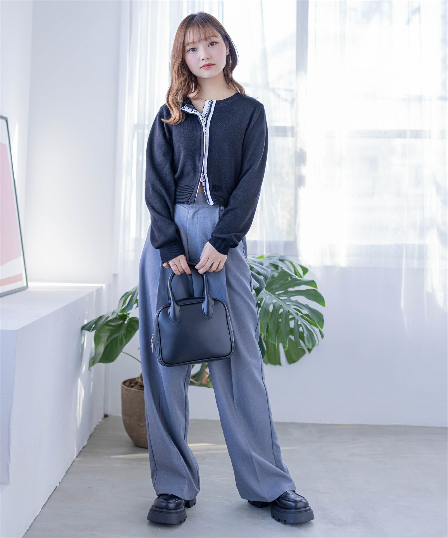 clear≪春新作≫スクエアハンドバッグ[CL8287] | レディース