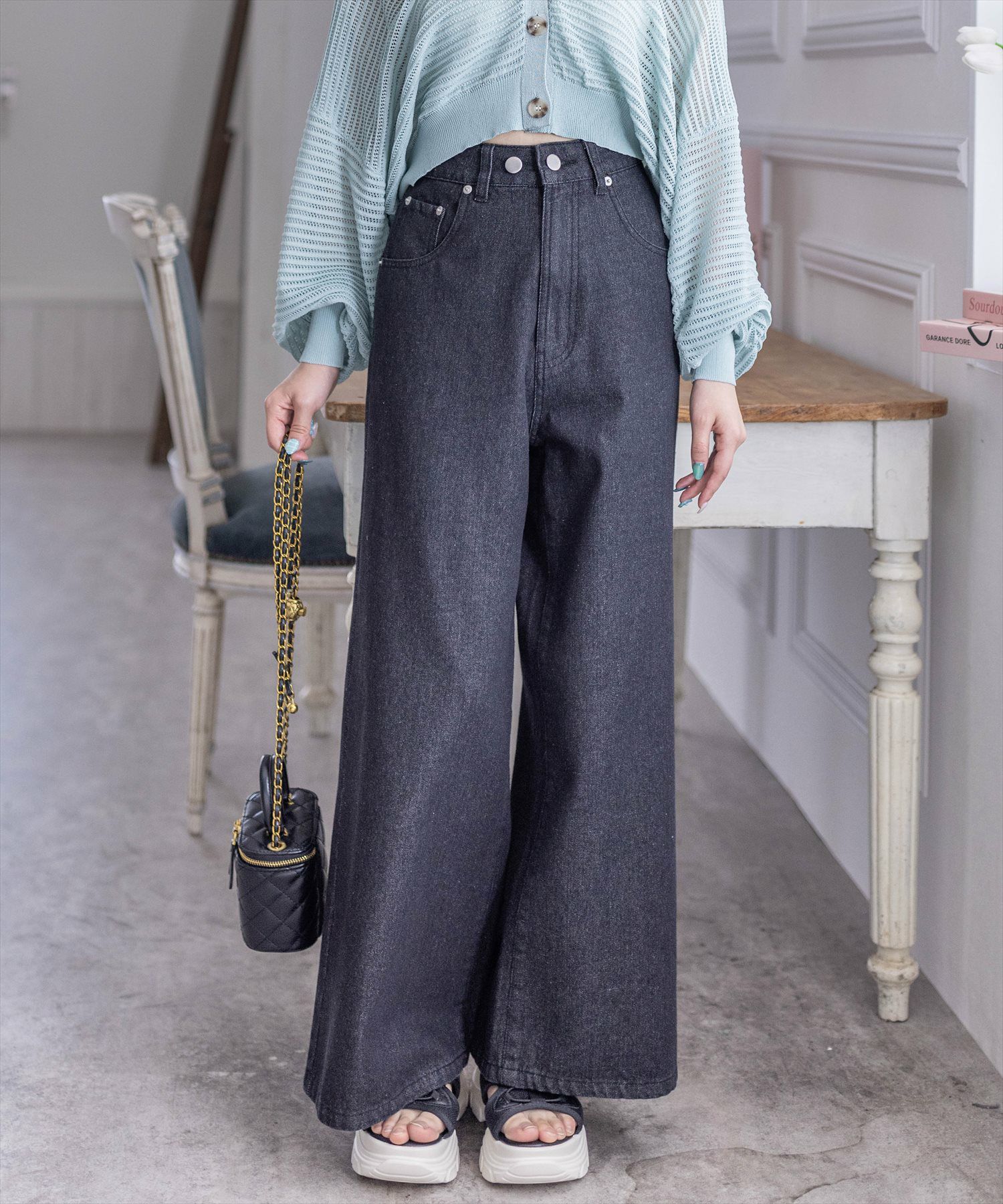clear≪再入荷≫ワイドデニムパンツ[CL8152] | レディースファッション 