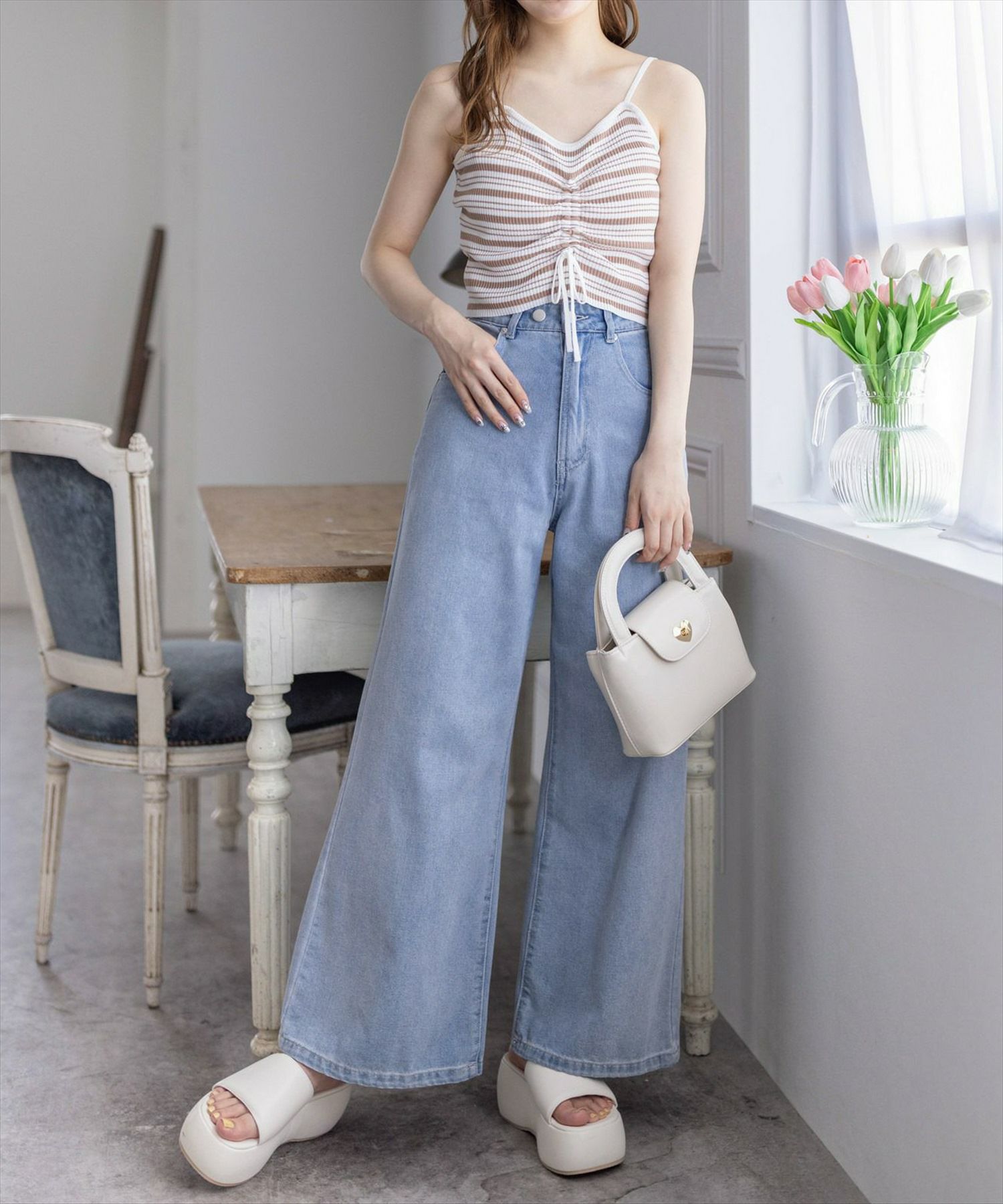 clear≪再入荷≫ワイドデニムパンツ[CL8152] | レディースファッション 