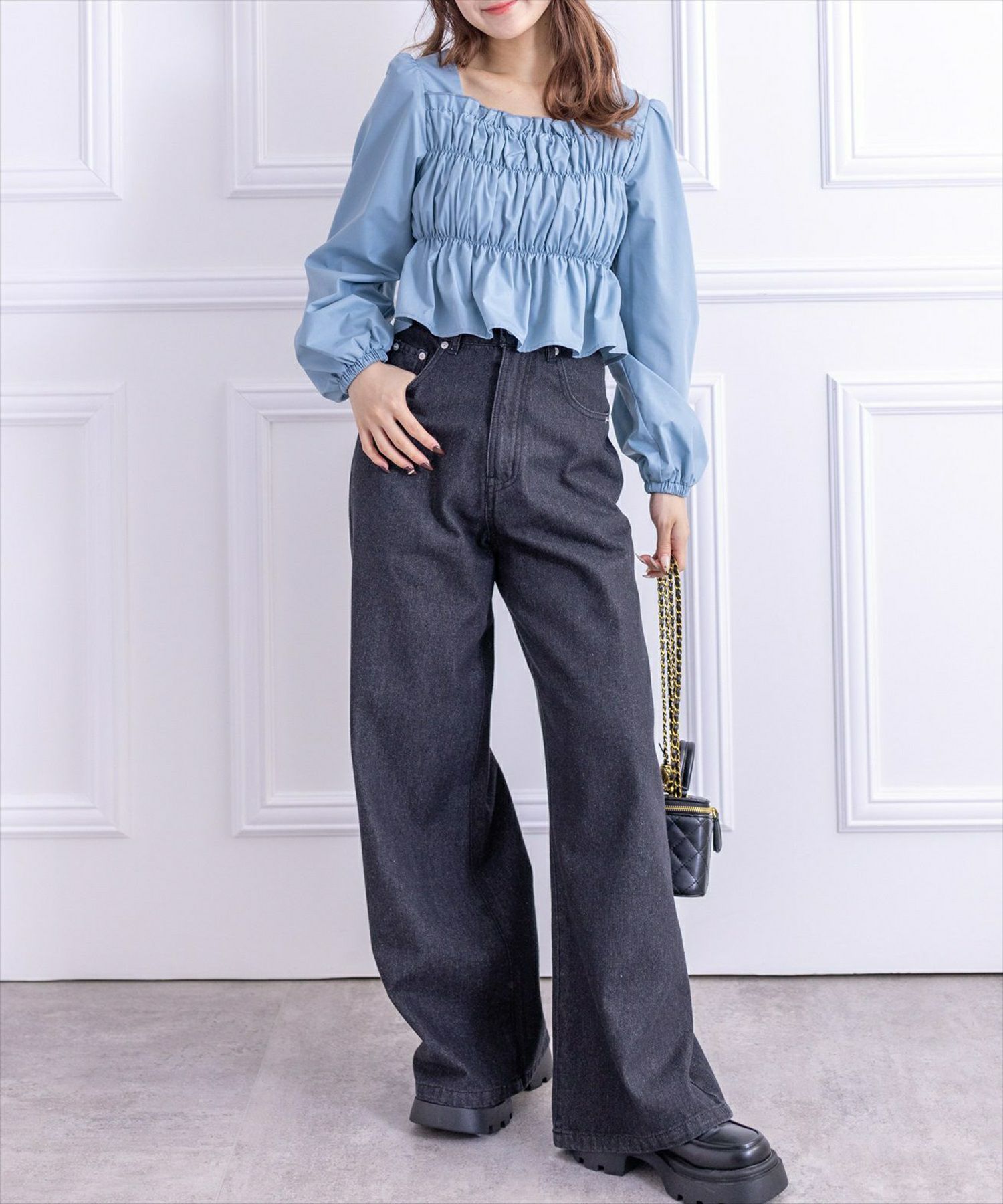 clear≪再入荷≫ワイドデニムパンツ[CL8152] | レディースファッション 