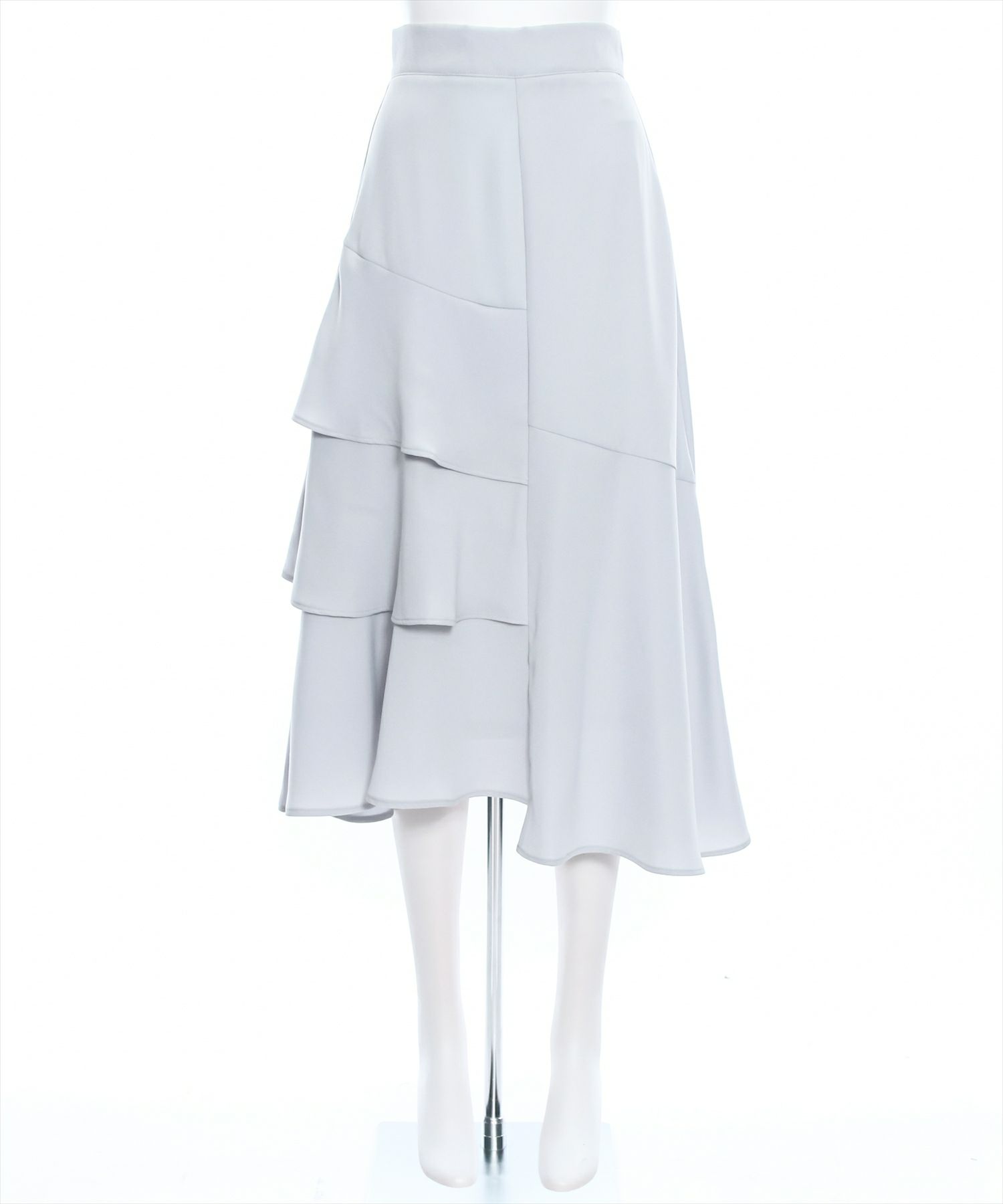 clear≪再入荷≫アシンメトリーフリルロングスカート[CL8187 