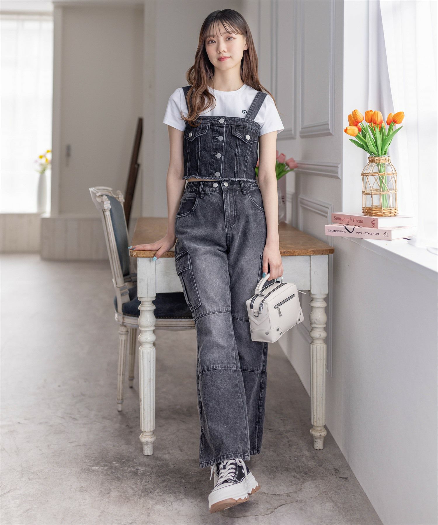 clear≪定番≫カーゴフレアデニムパンツ[CL8149] | レディース  