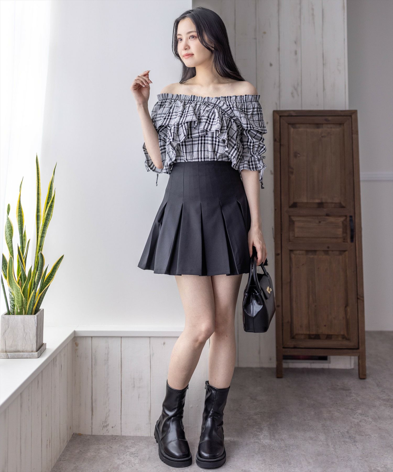 ミニスカートの奥 clear≪再入荷≫無地プリーツミニスカート(セット可)[CL8186] | レディースファッション通販clear(クリア)