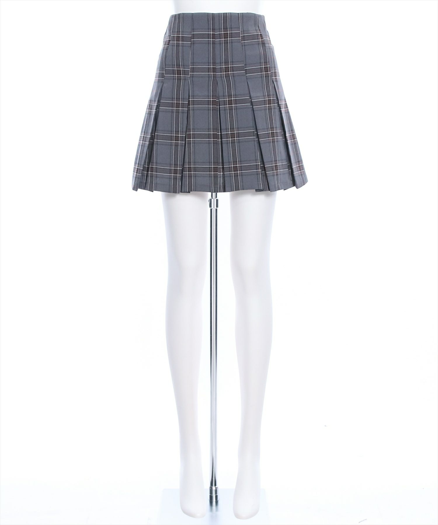 BALENCIAGA ひざ丈スカート グレー(チェック) 2008825Y0040 ニッセン スカート ひざ丈 レディース ジャージ シリーズ