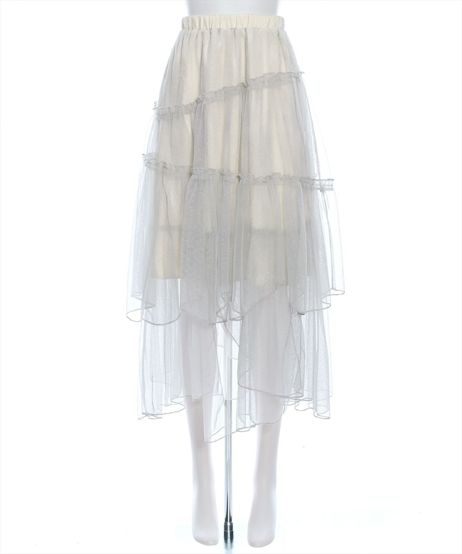 clear ランダムティアードラメチュールスカート[CL8292] | レディース