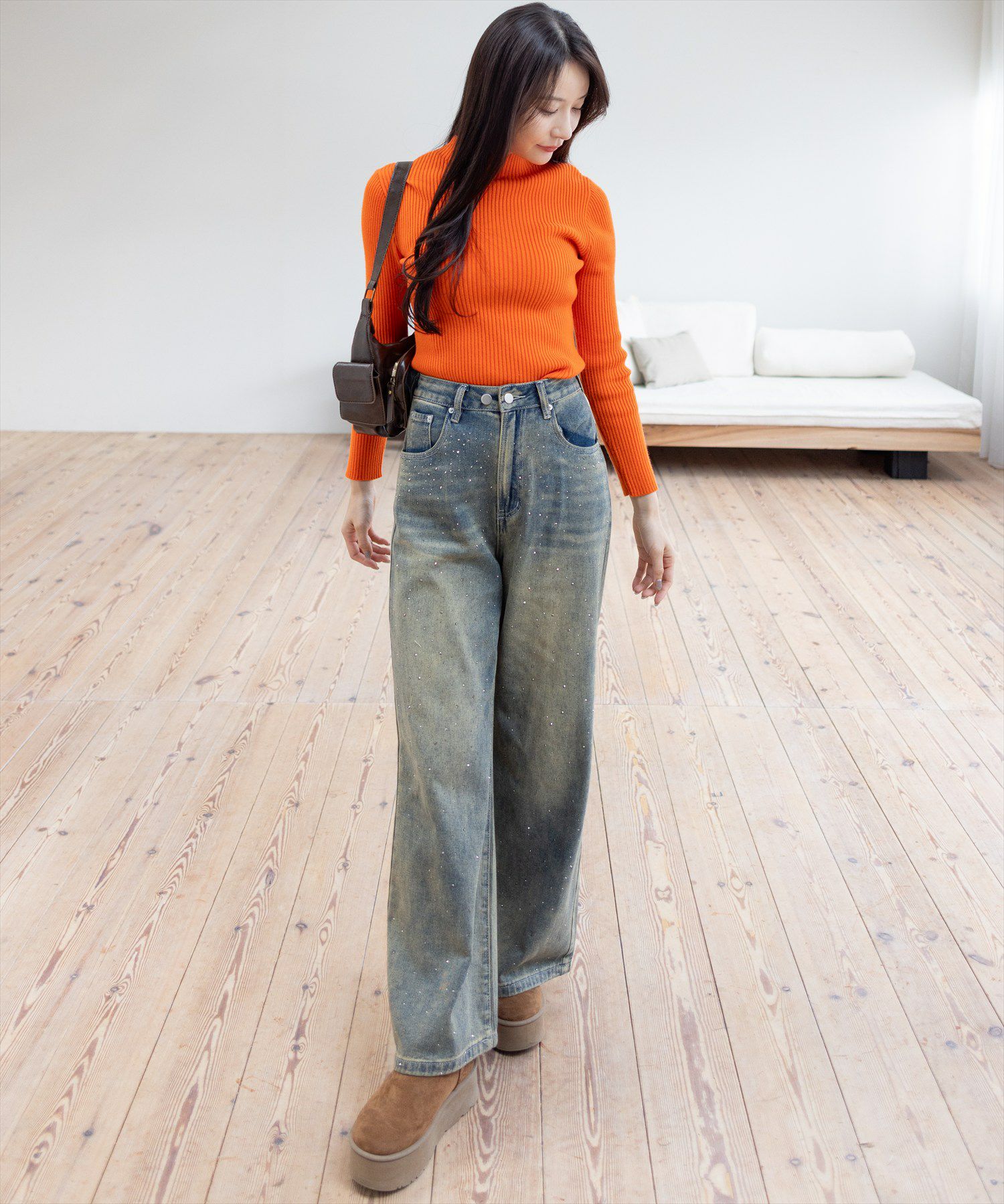 165㎝/ブルー M着用