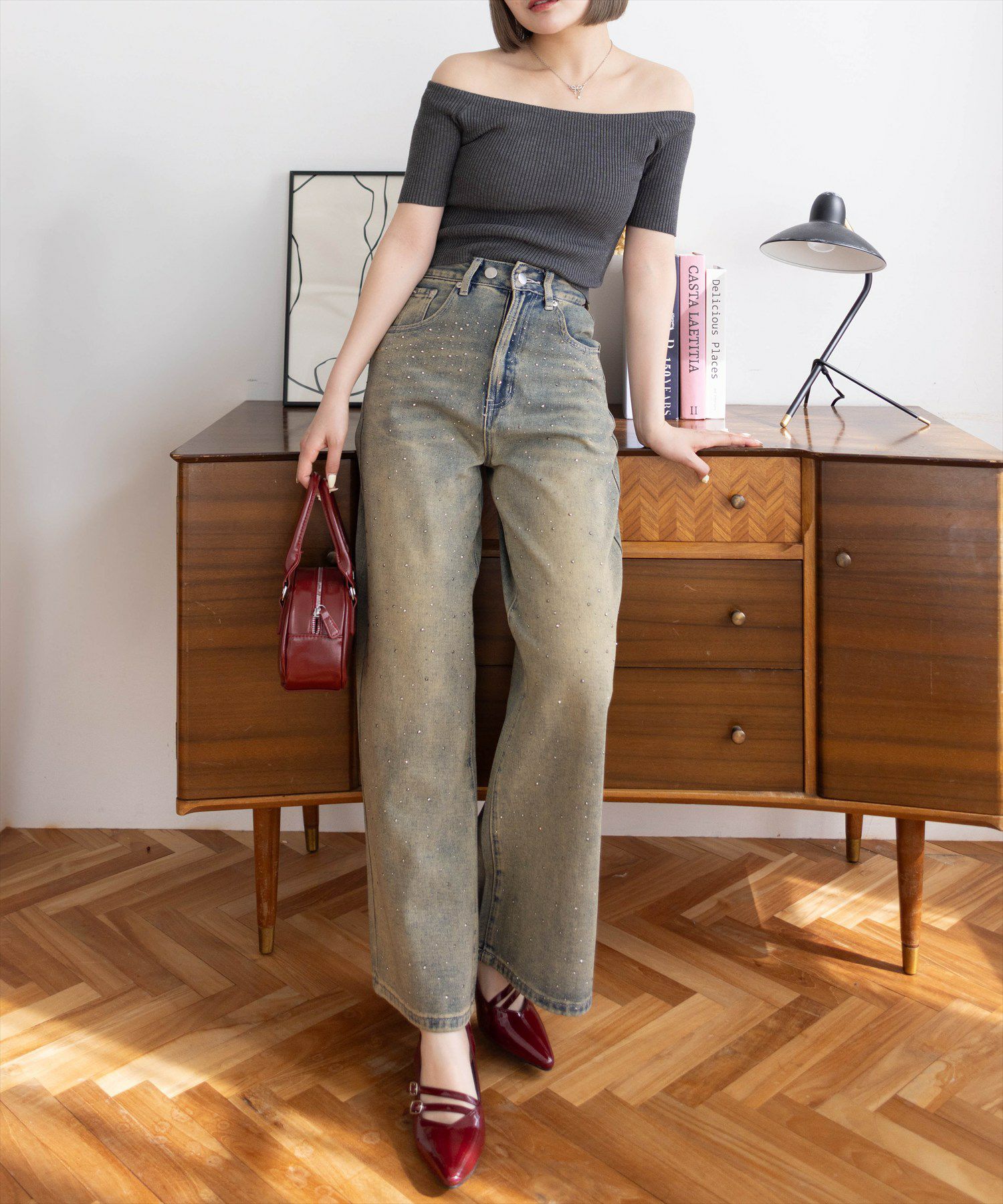 160㎝/ブルー S着用