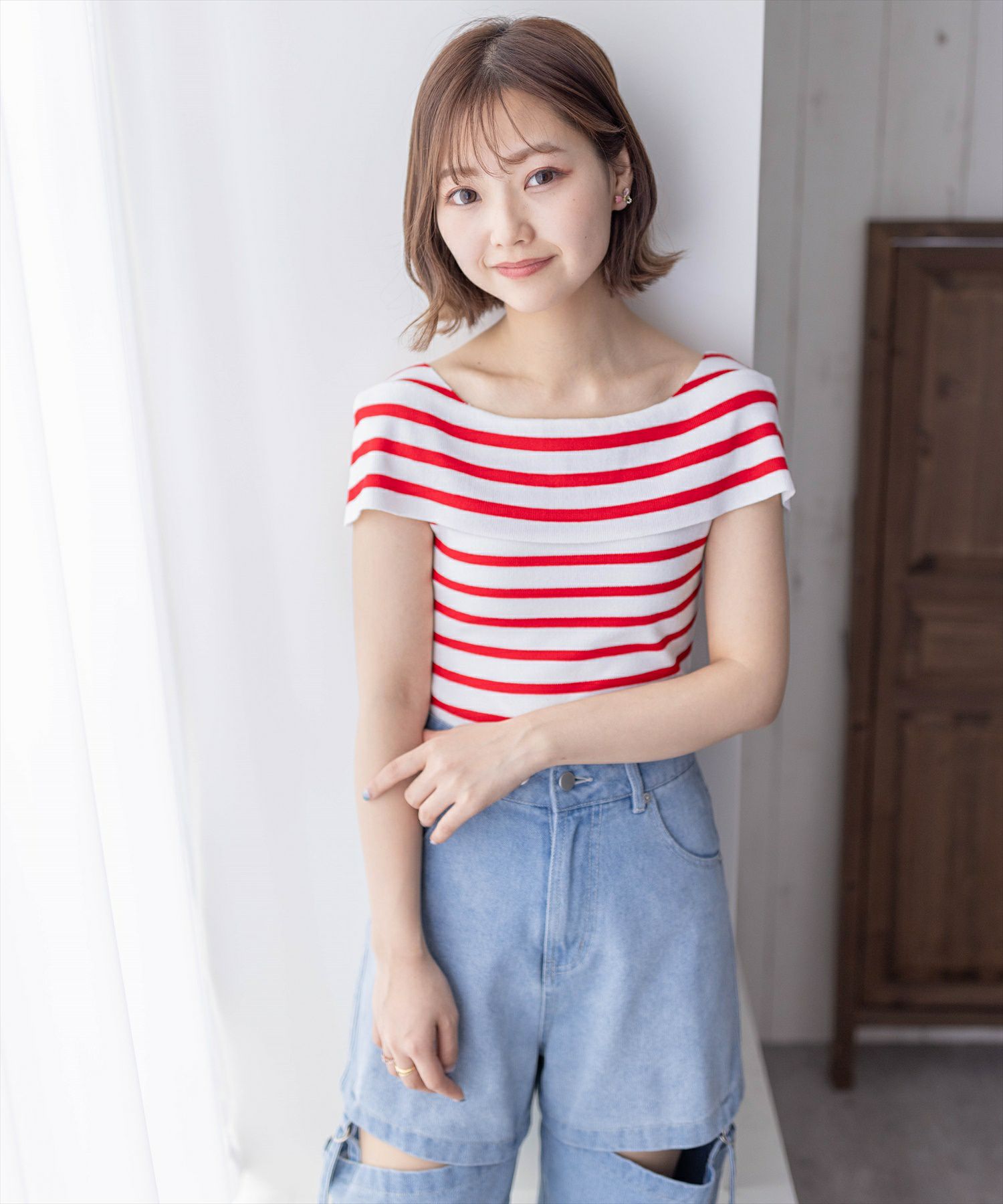 トップス yukinon clear オフショルデザインニットトップス[CL8112] | レディース