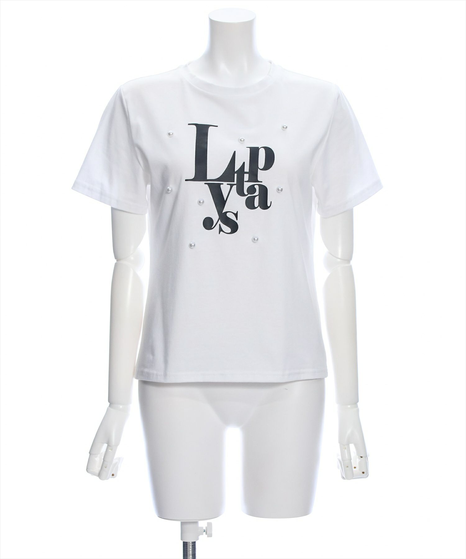 ≪夏新作≫ロゴパール半袖Tシャツ[CL8324] | レディースファッション ...