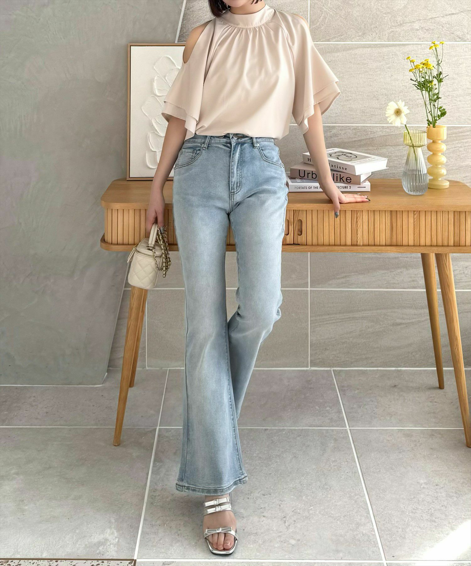 160cm/ライトブルー S着用