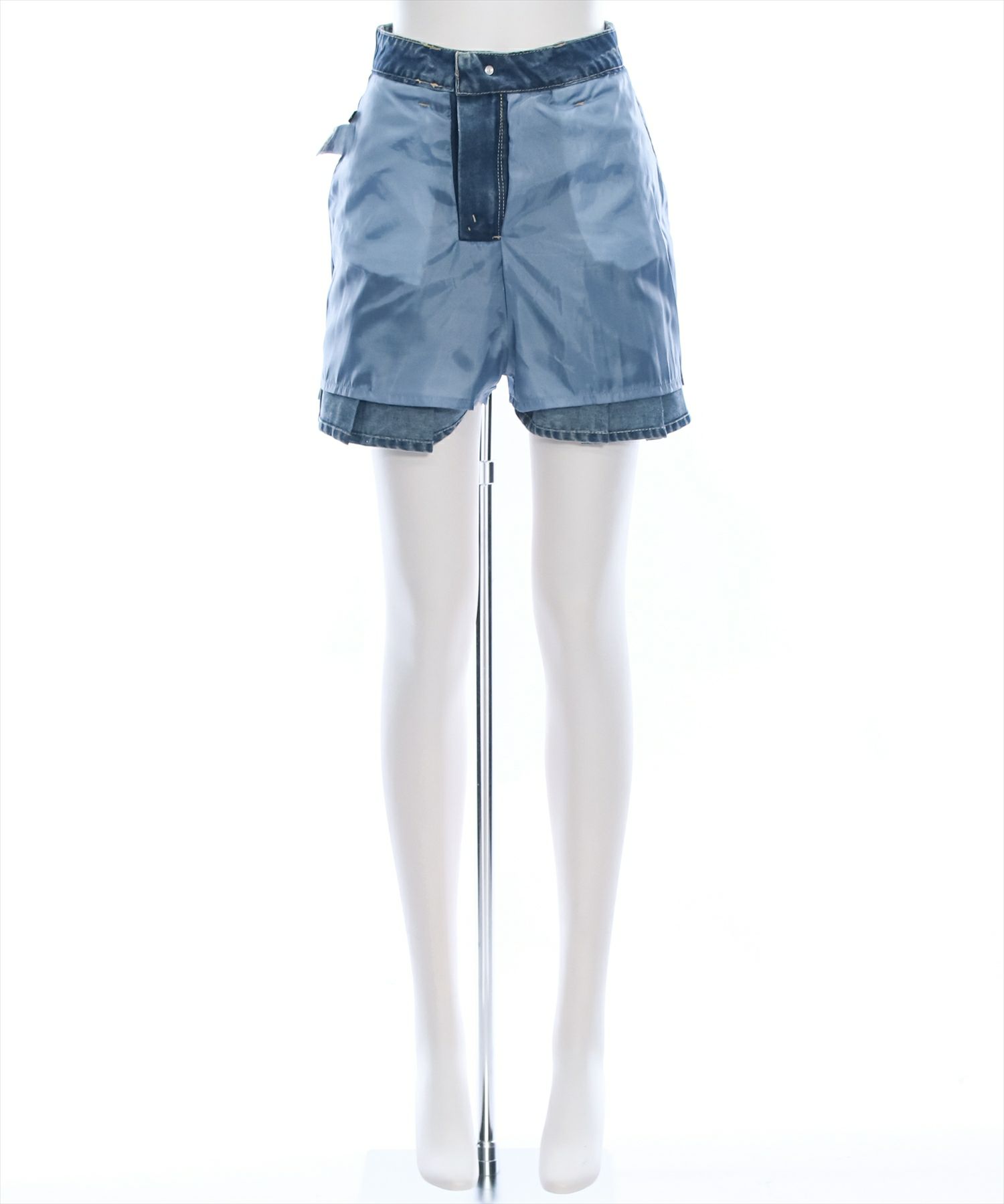 d.i.a レザー プリーツ ミニスカート clear≪再入荷≫インパン付きデニムプリーツミニスカート[CL8409