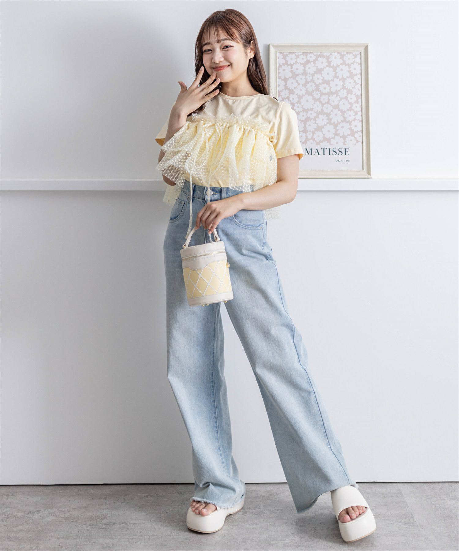 clear≪夏新作≫5wayチュールトップス＋Tシャツセット[CL8511