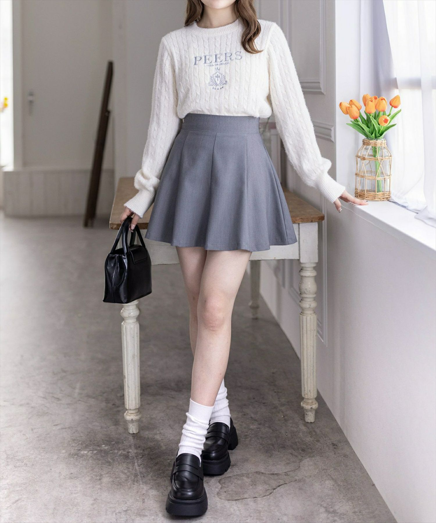 clear≪再入荷≫インパン付き八枚ハギミニスカート(セット可