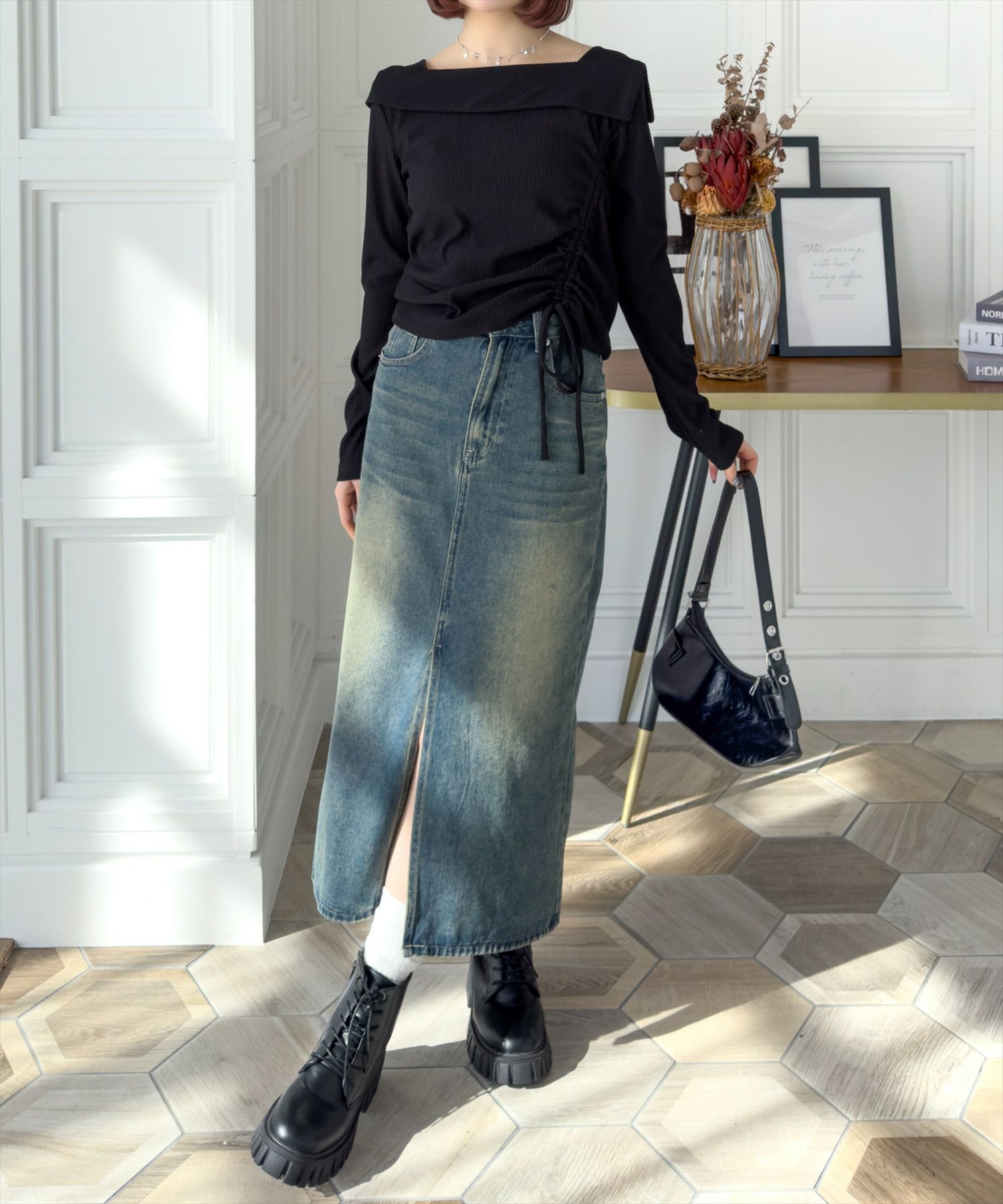 160cm/ブルー S着用