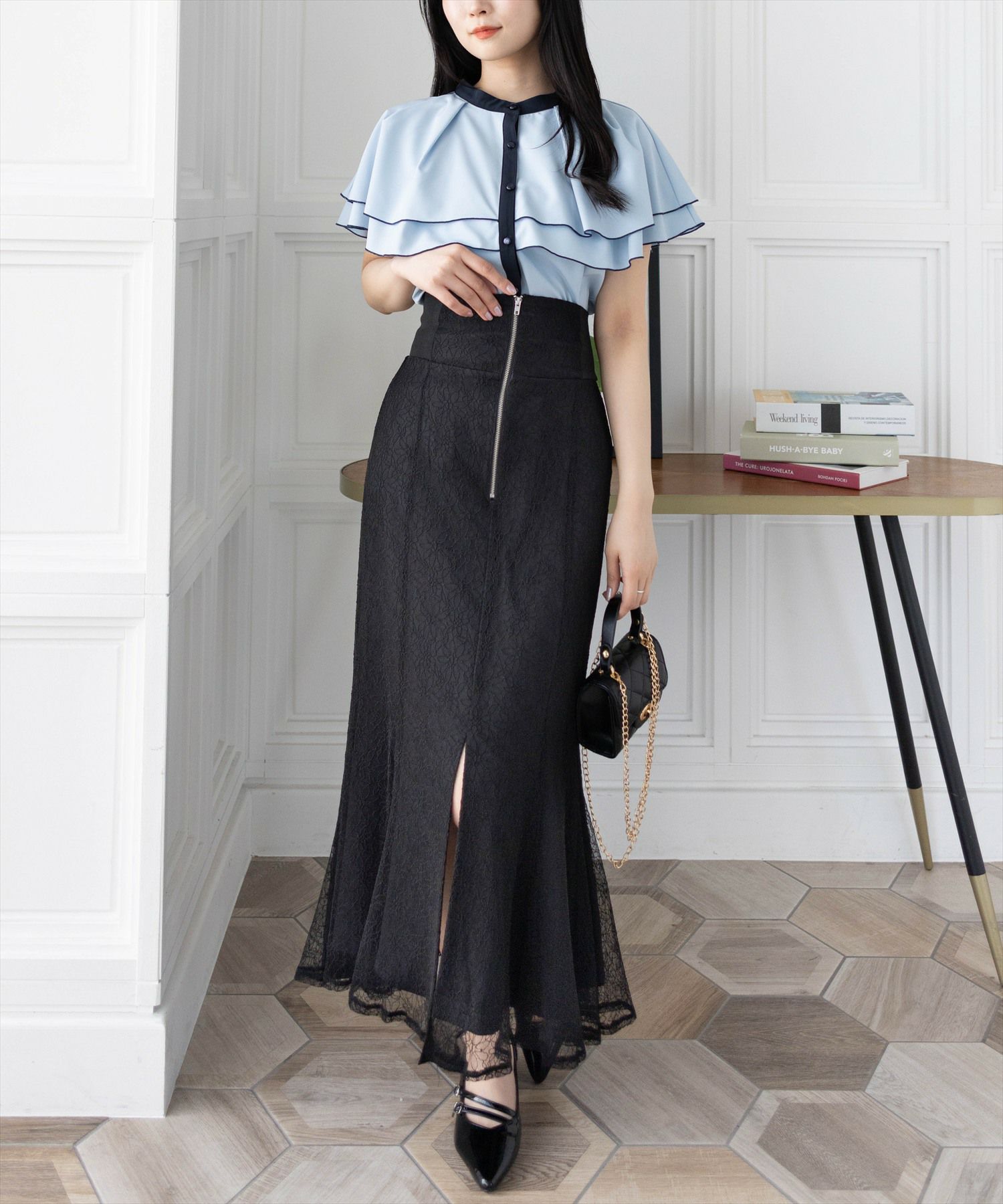 162cm/ブラック F着用