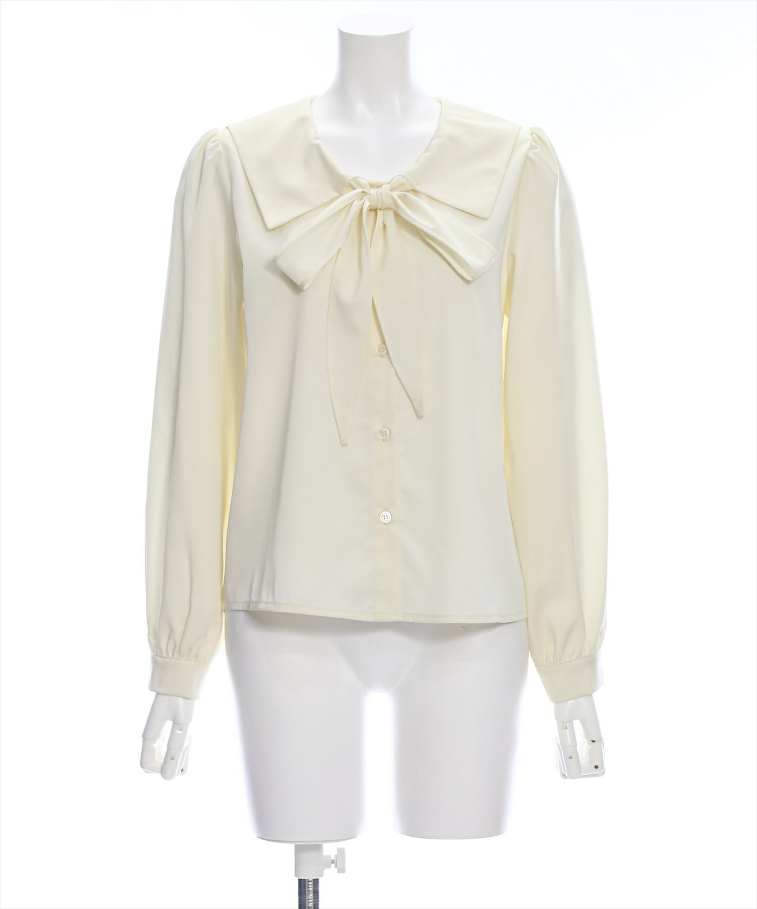 clear≪再入荷≫セーラーカラー長袖ボウタイブラウス[CL8655