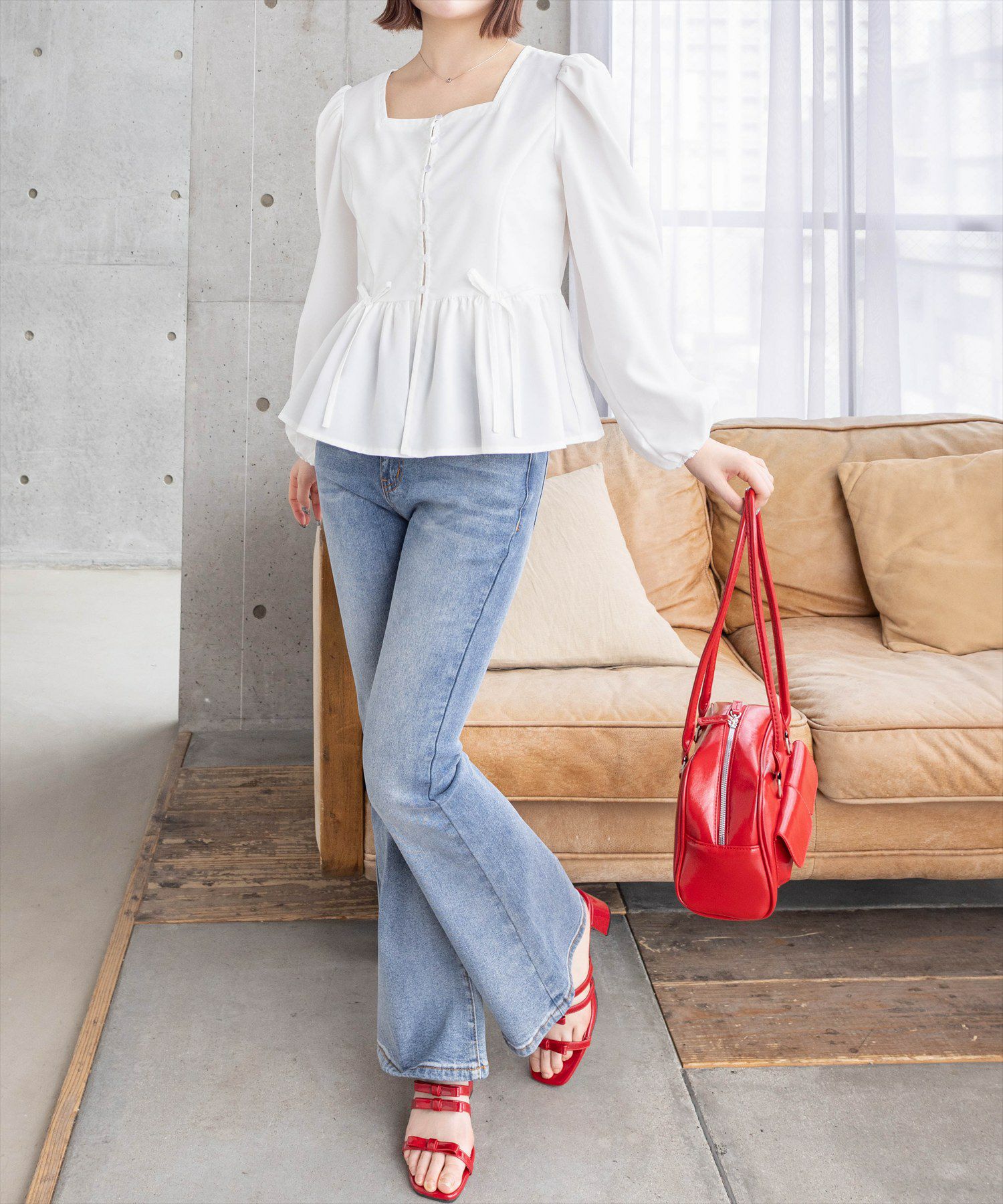 160cm/オフホワイト