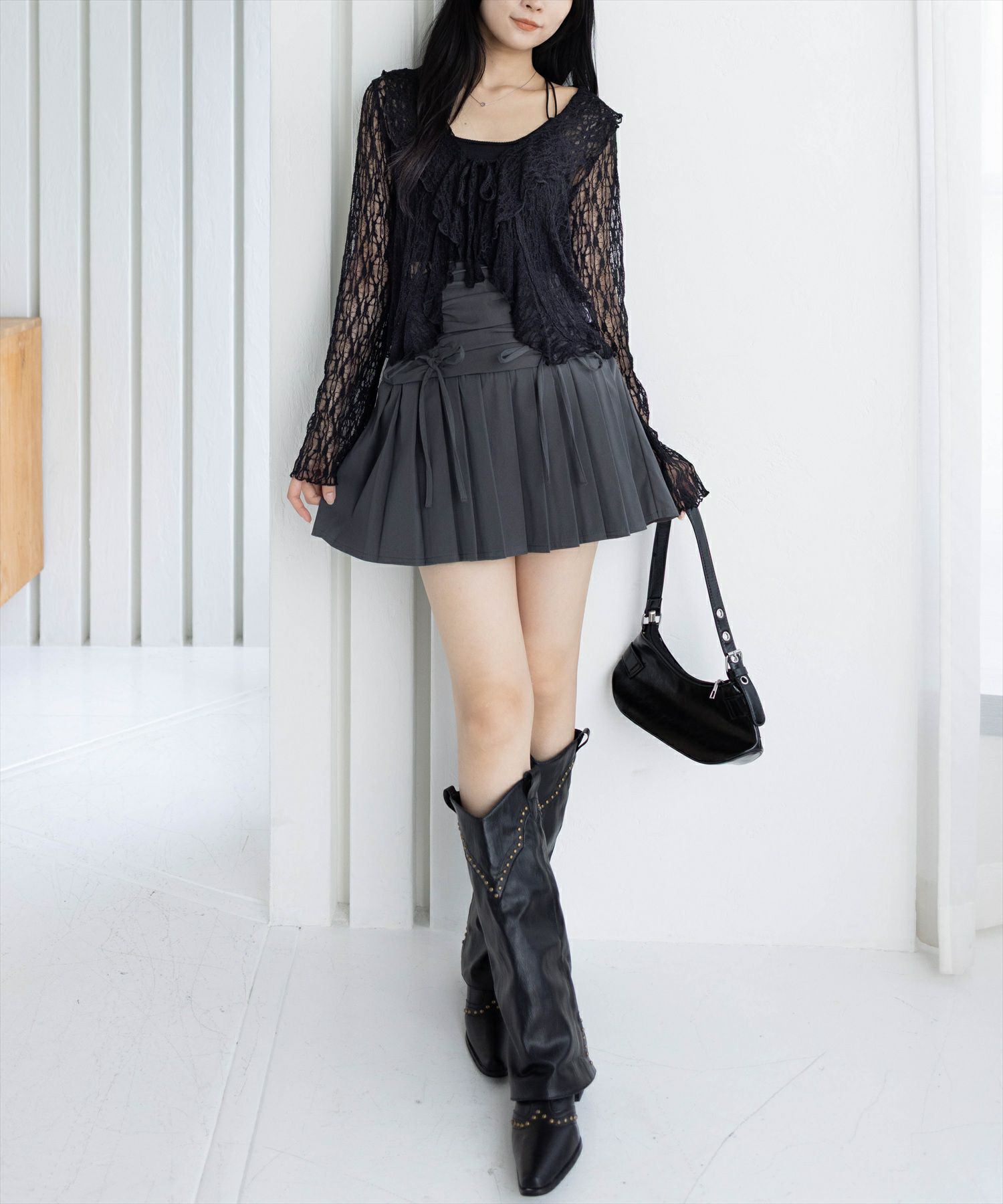 162㎝/ブラック S着用