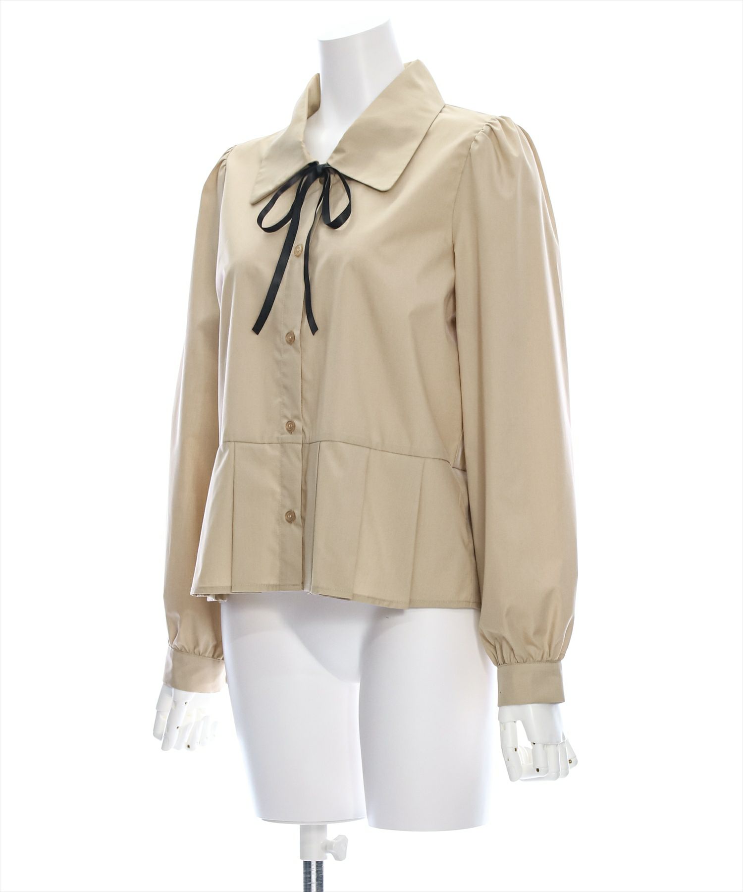 clear 配色リボン裾フリルブラウス[CL8662] | レディースファッション