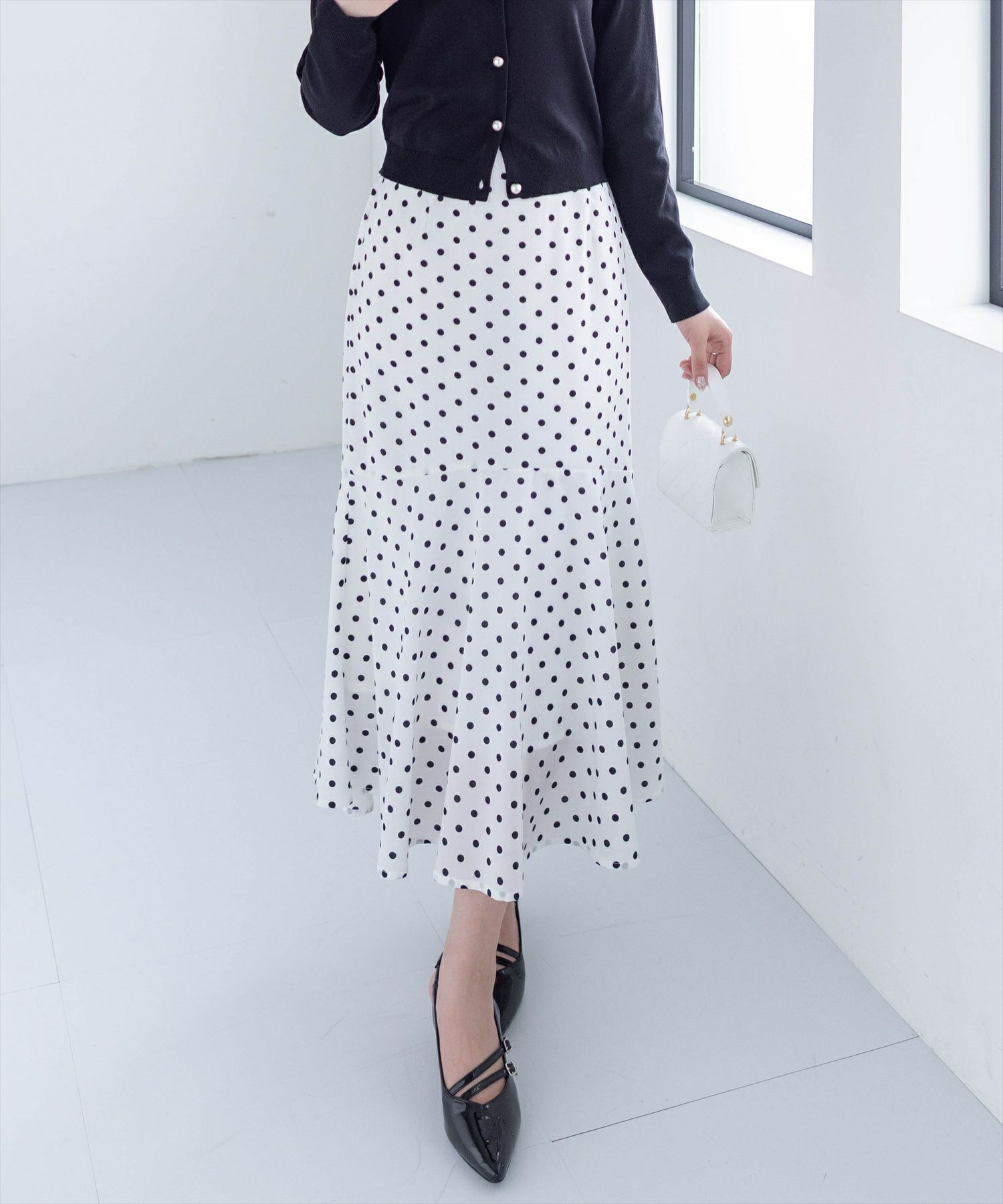 clear ドット柄マーメイドスカート[CL8706] | レディースファッション