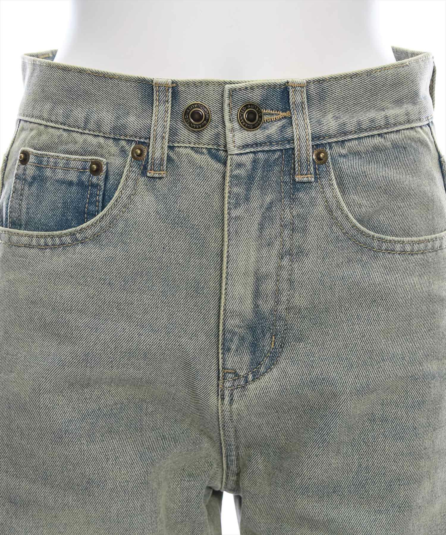 clear≪再入荷≫オーバーダイ加工デニムカーブパンツ[CL8765