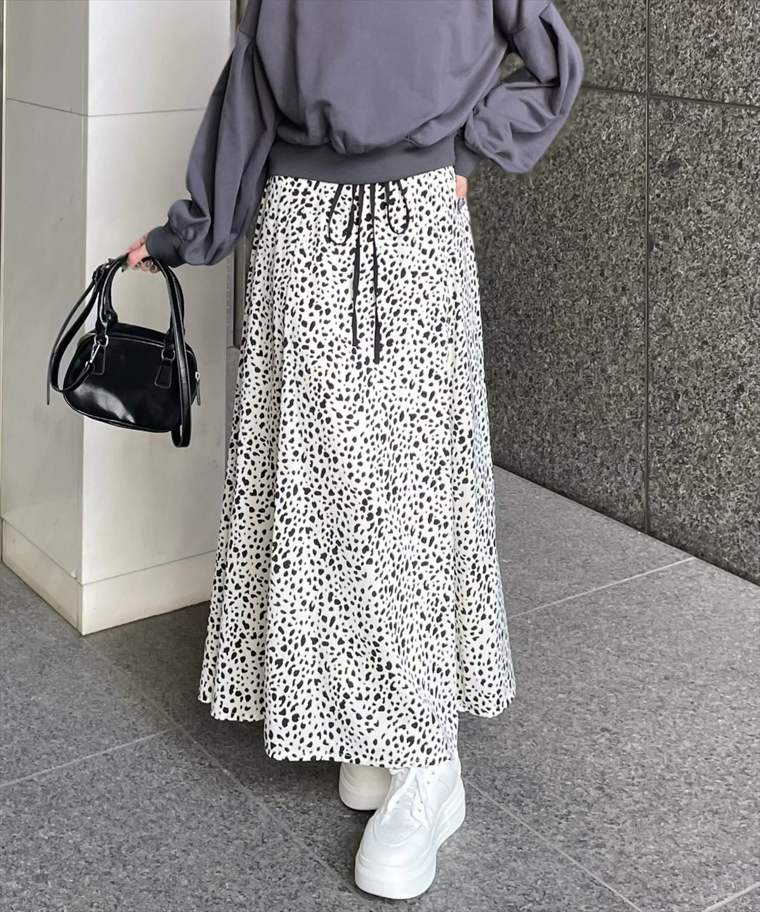 新品❣ベルト付レオパード柄スカート｜レディース