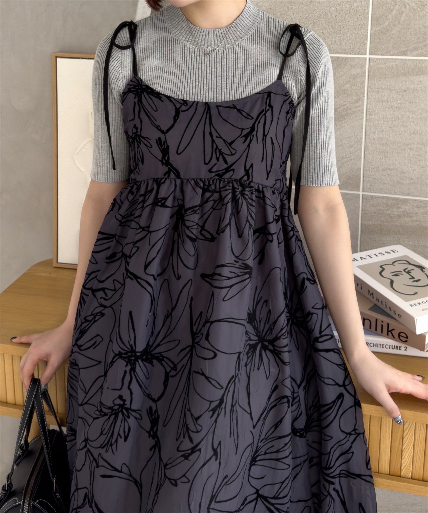 160cm/グレー F着用