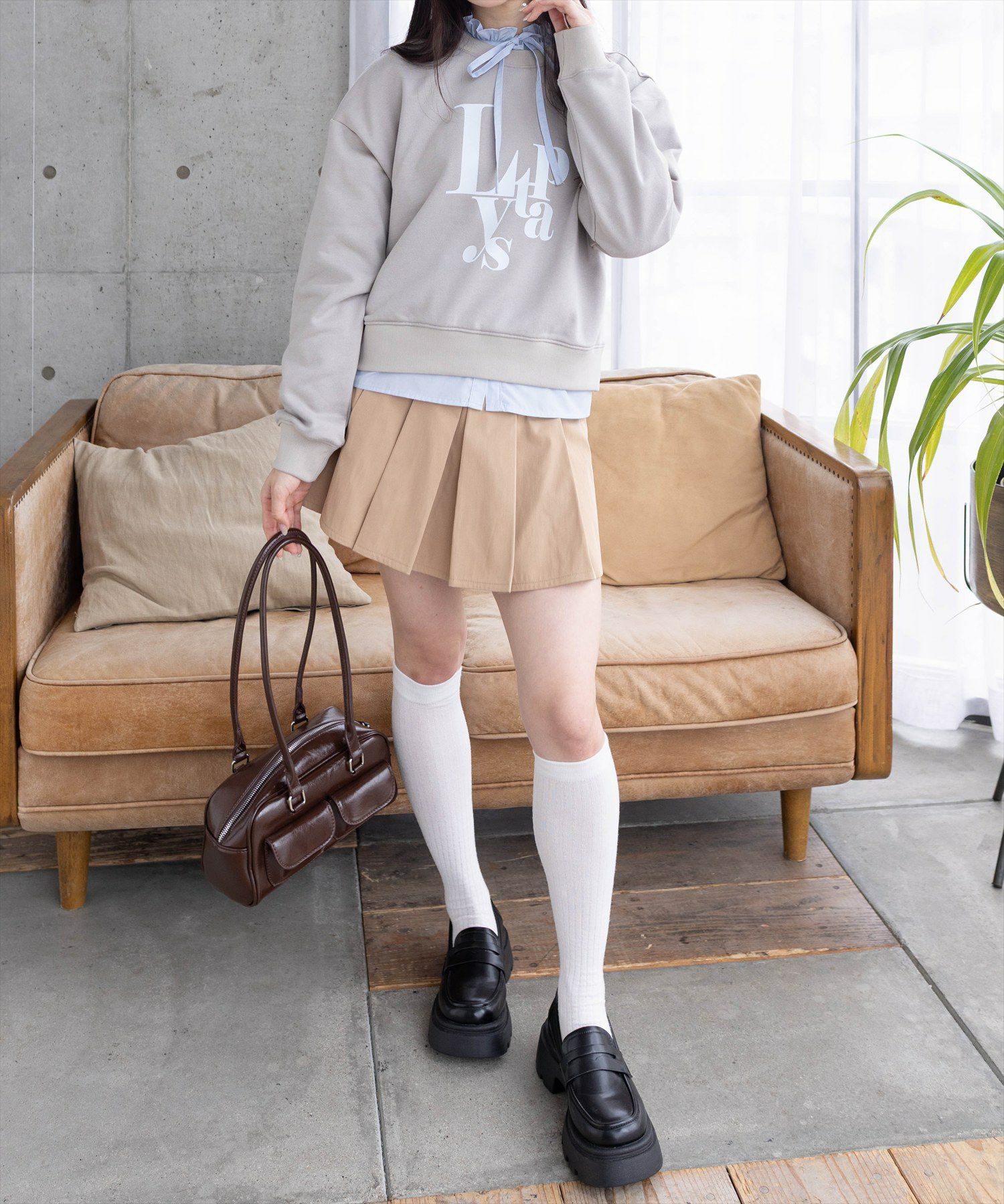 165cm/グレージュ