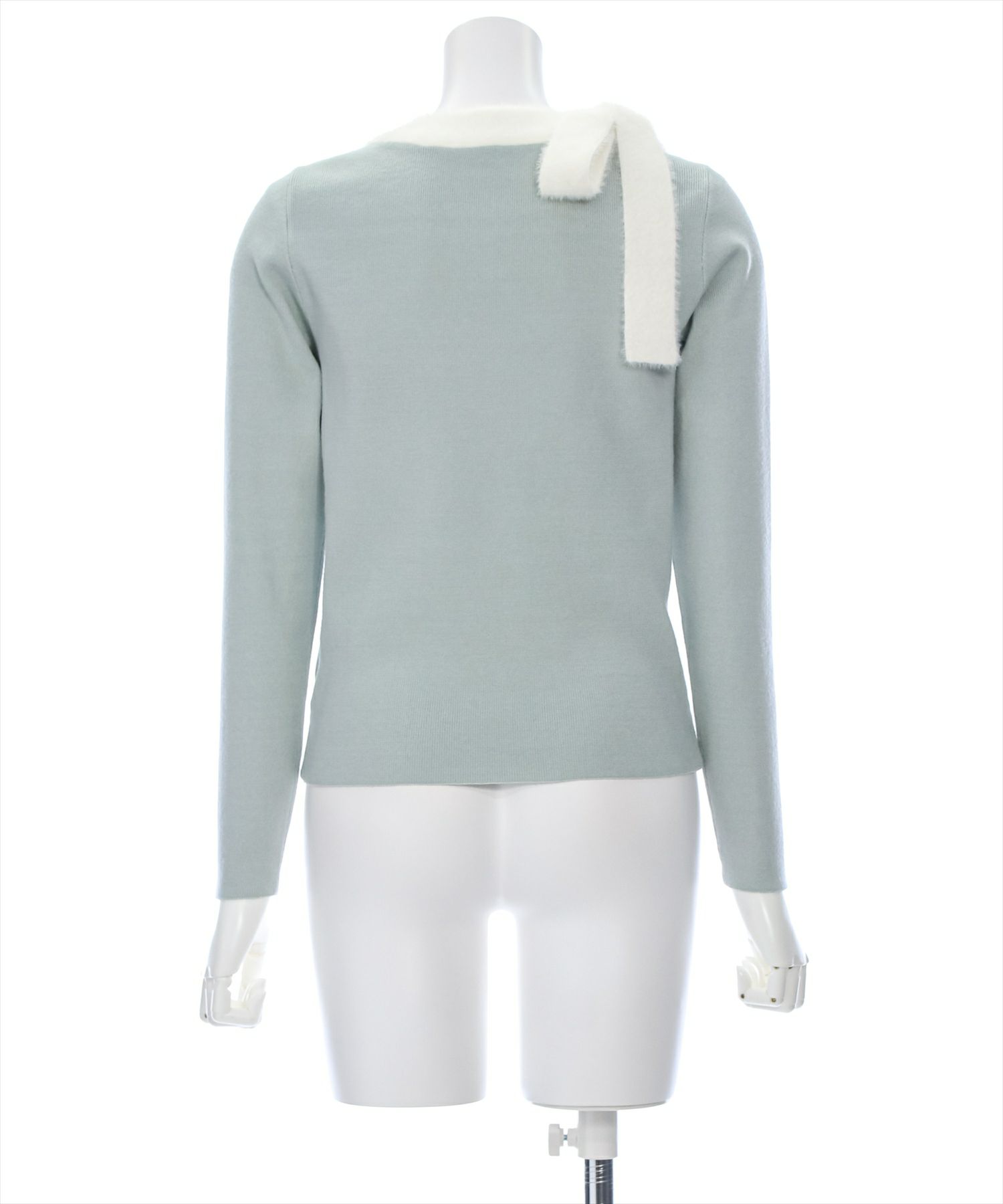 clear≪再入荷≫配色リボンニットトップス[CL8648] | レディース