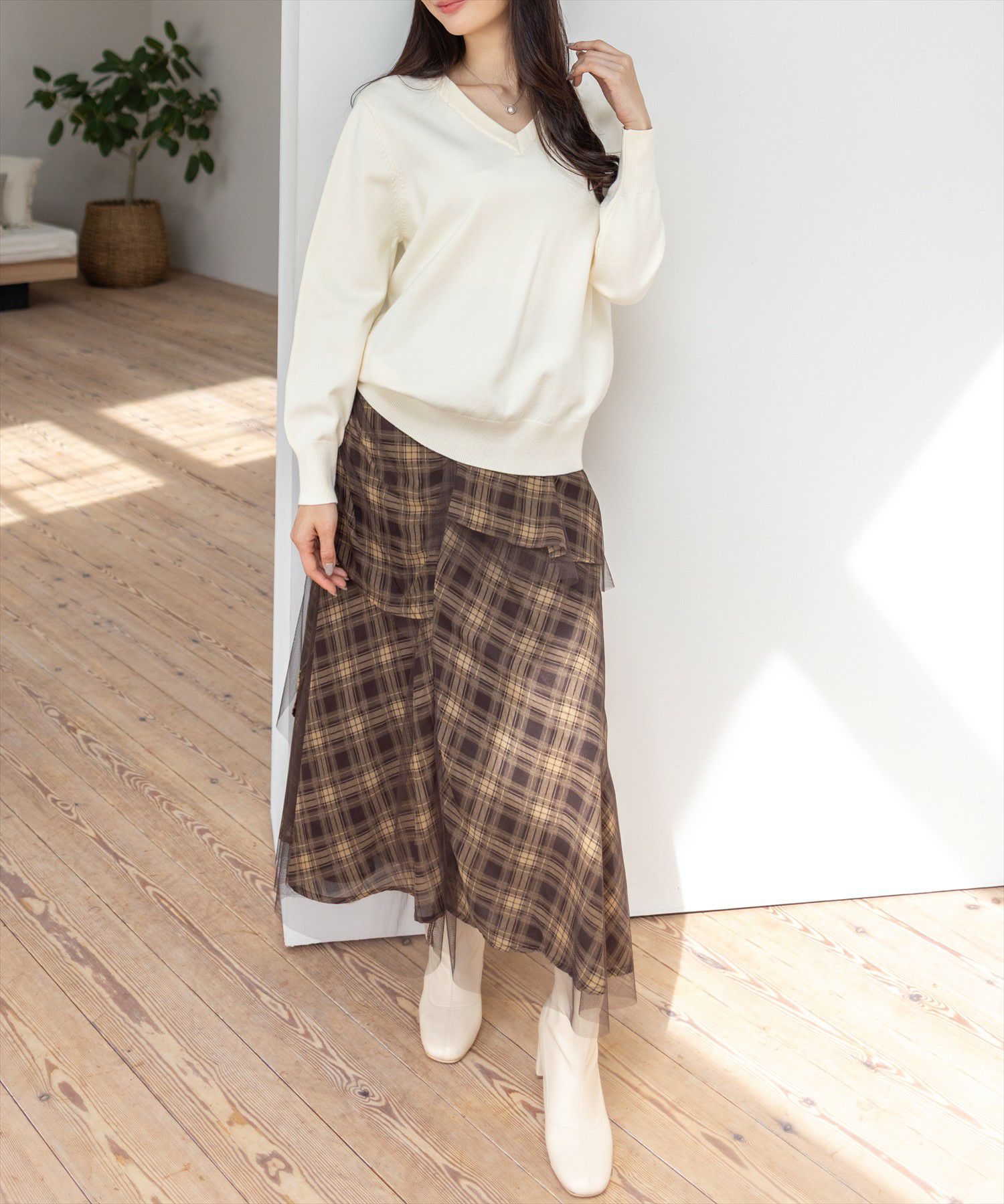 165cm/アイボリー