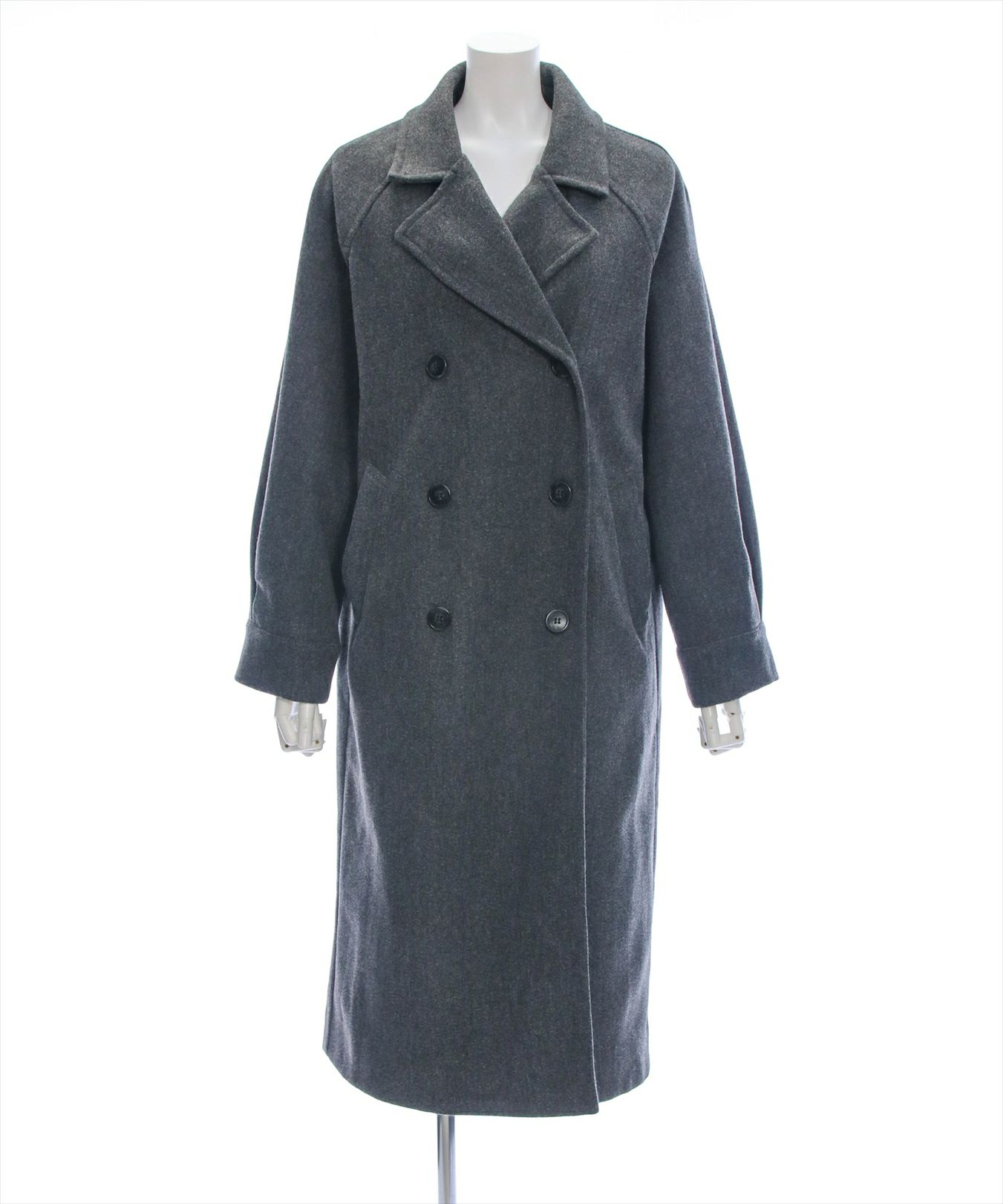 タグ付き美品 KLIDILL 22AW オーバーサイズチェックコート (EC)（clear 