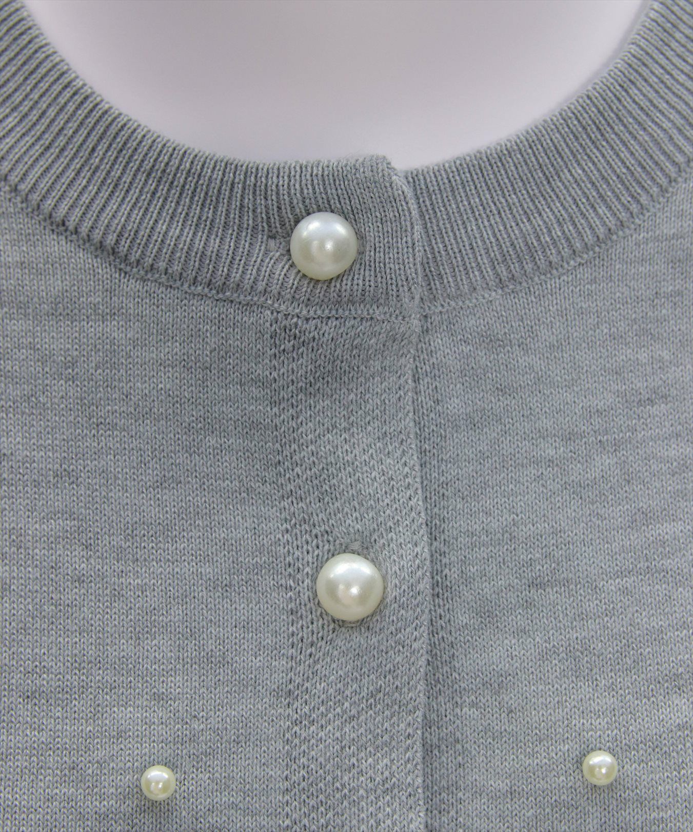 CLEAR BASIC≪SS新作≫パールデザインニットカーディガン[CL8925
