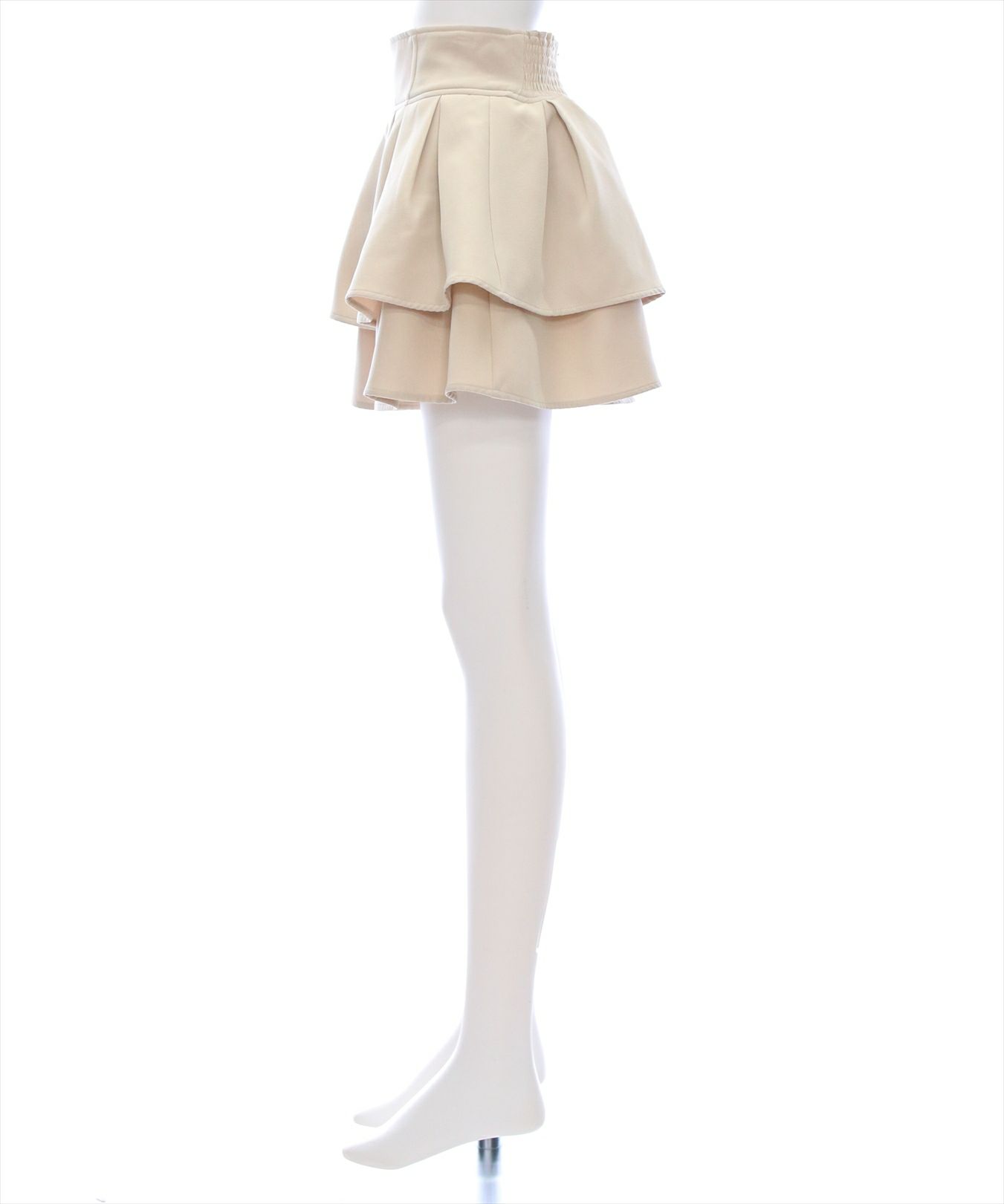 clear≪SS新作≫インパン付2段フリルティアードミニスカート clear≪SS新作≫インパン付2段フリルティアードミニスカート
