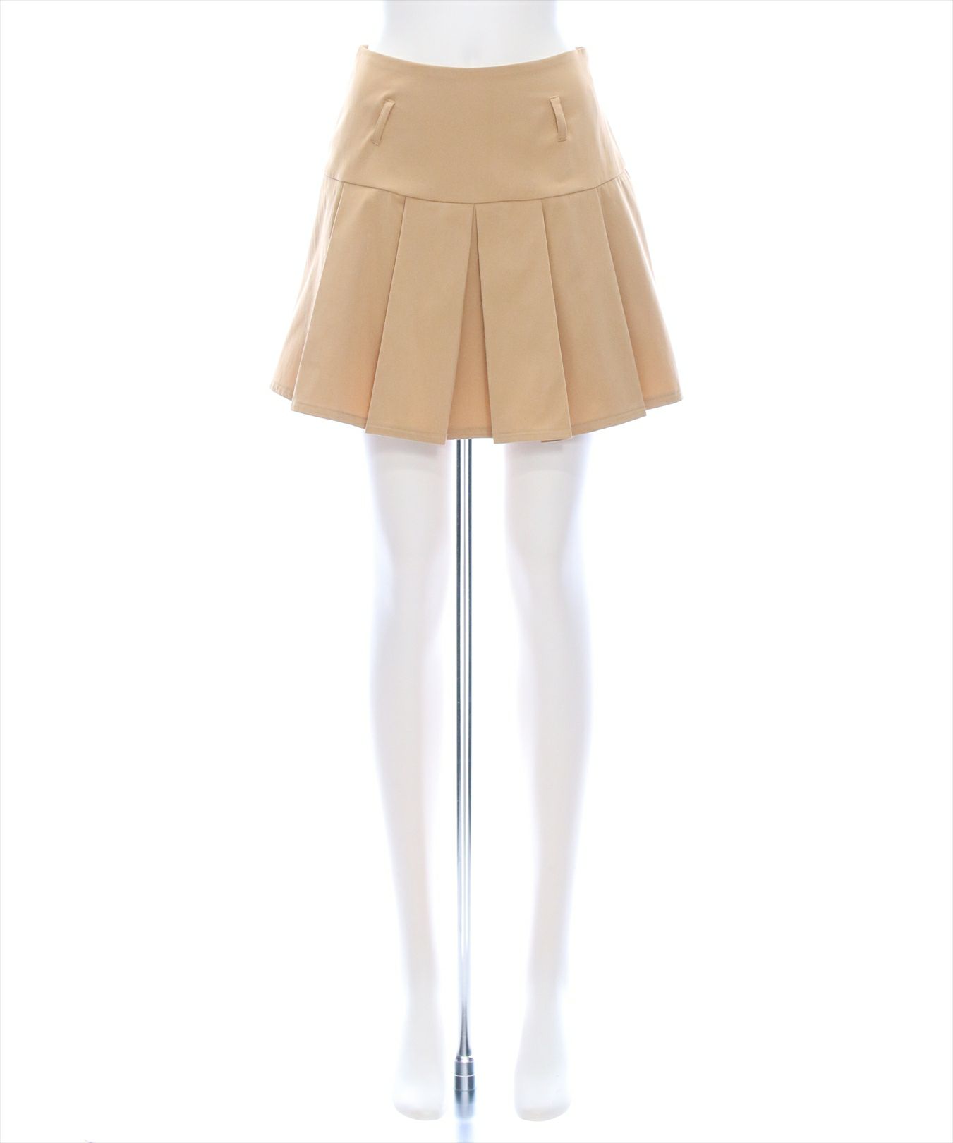 clear≪SS新作≫ベルト付きボックスプリーツミニスカート[CL8911