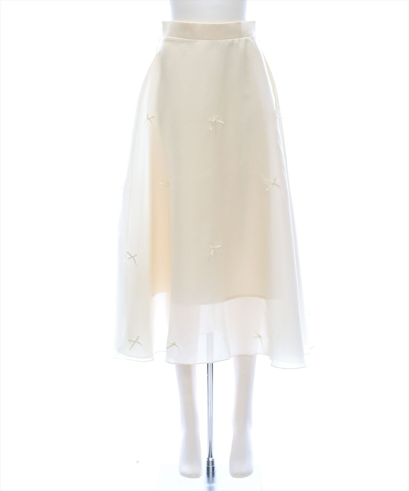 CLEAR BASIC≪SS新作≫リボン付きチュールフレアスカート[CL8994 CLEAR BASIC≪SS新作≫リボン付きチュールフレアスカート[CL8994