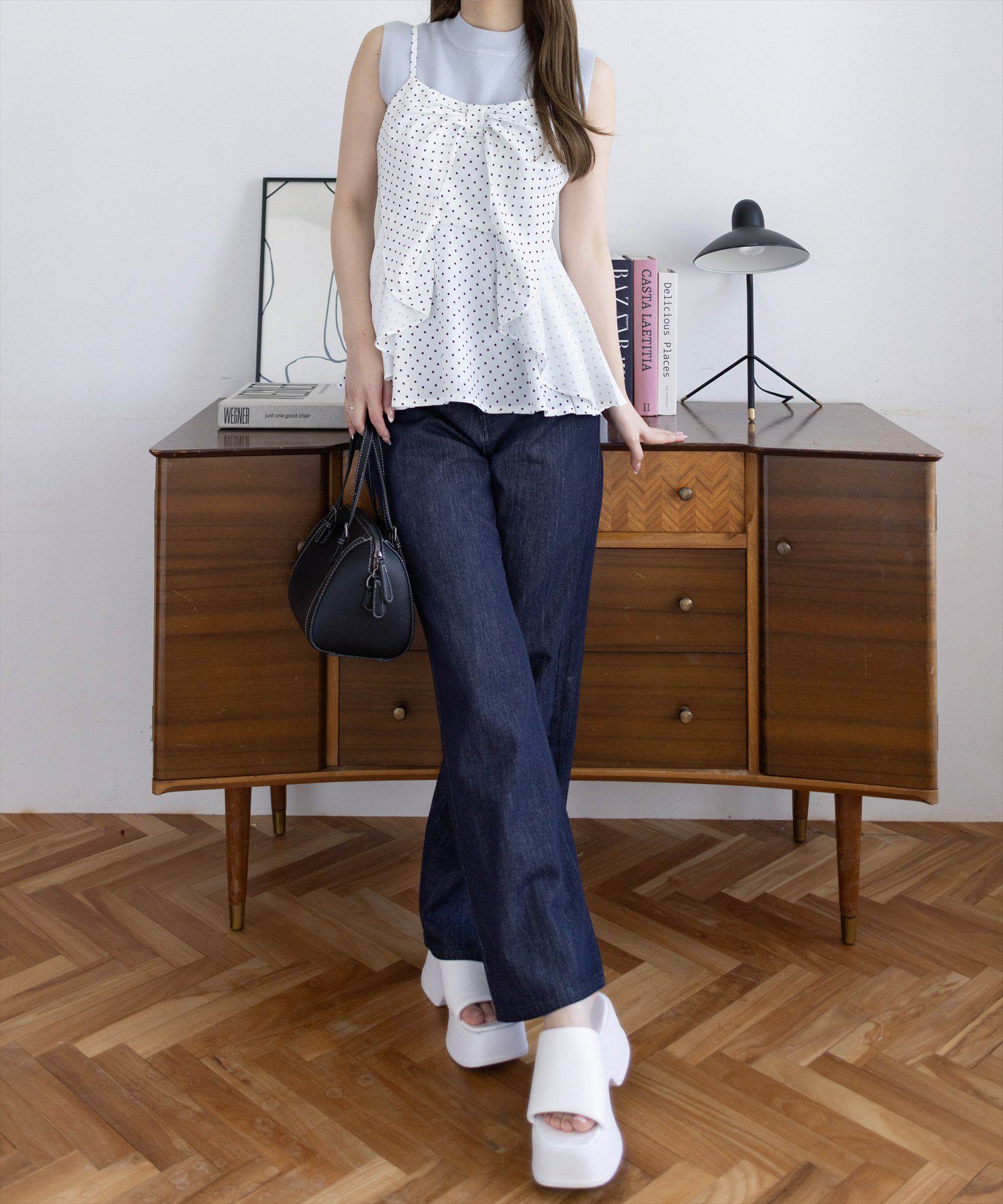 162㎝/ホワイトドット