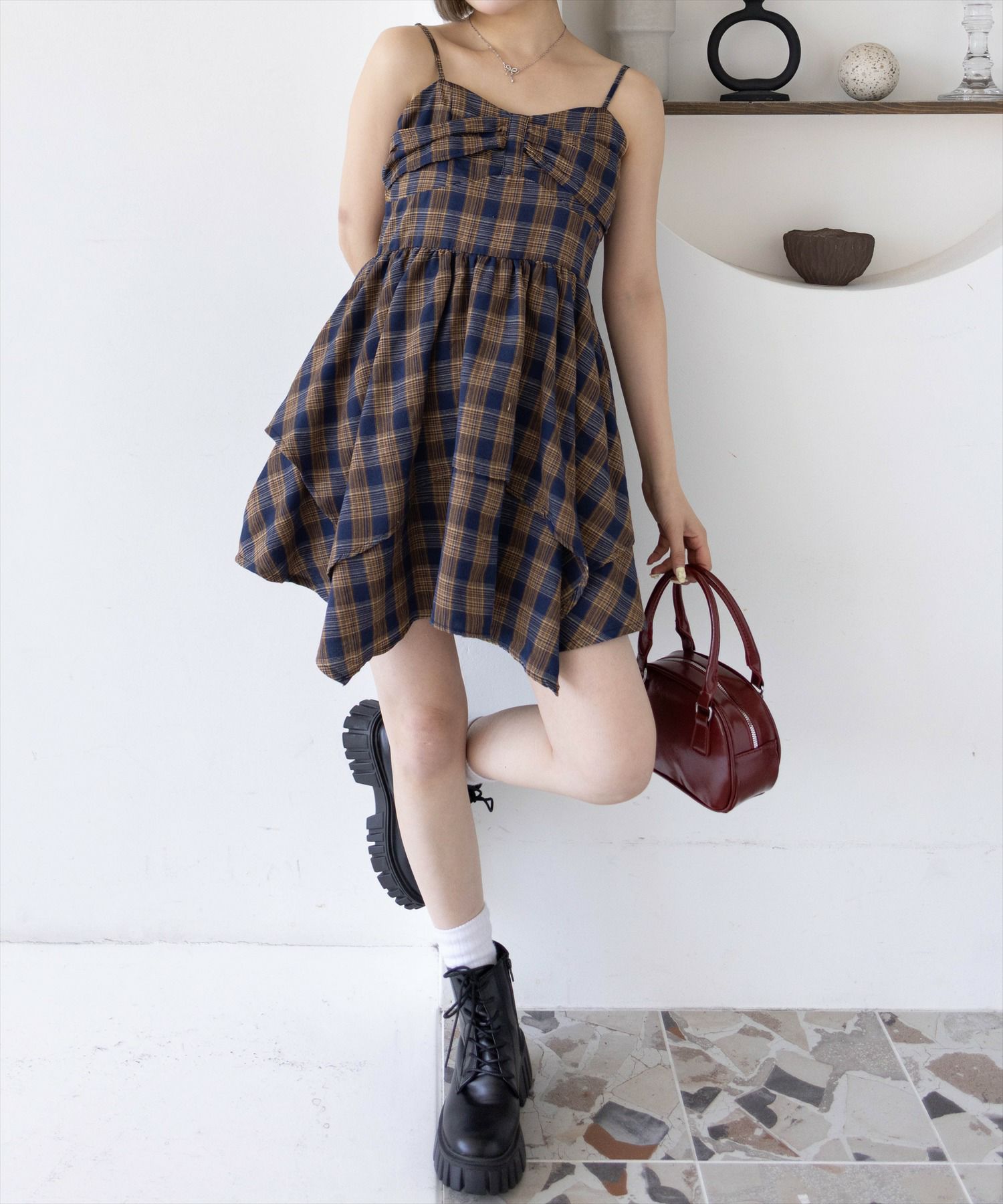 clear≪SS新作≫柄アソートキャミワンピース[CL8954/2