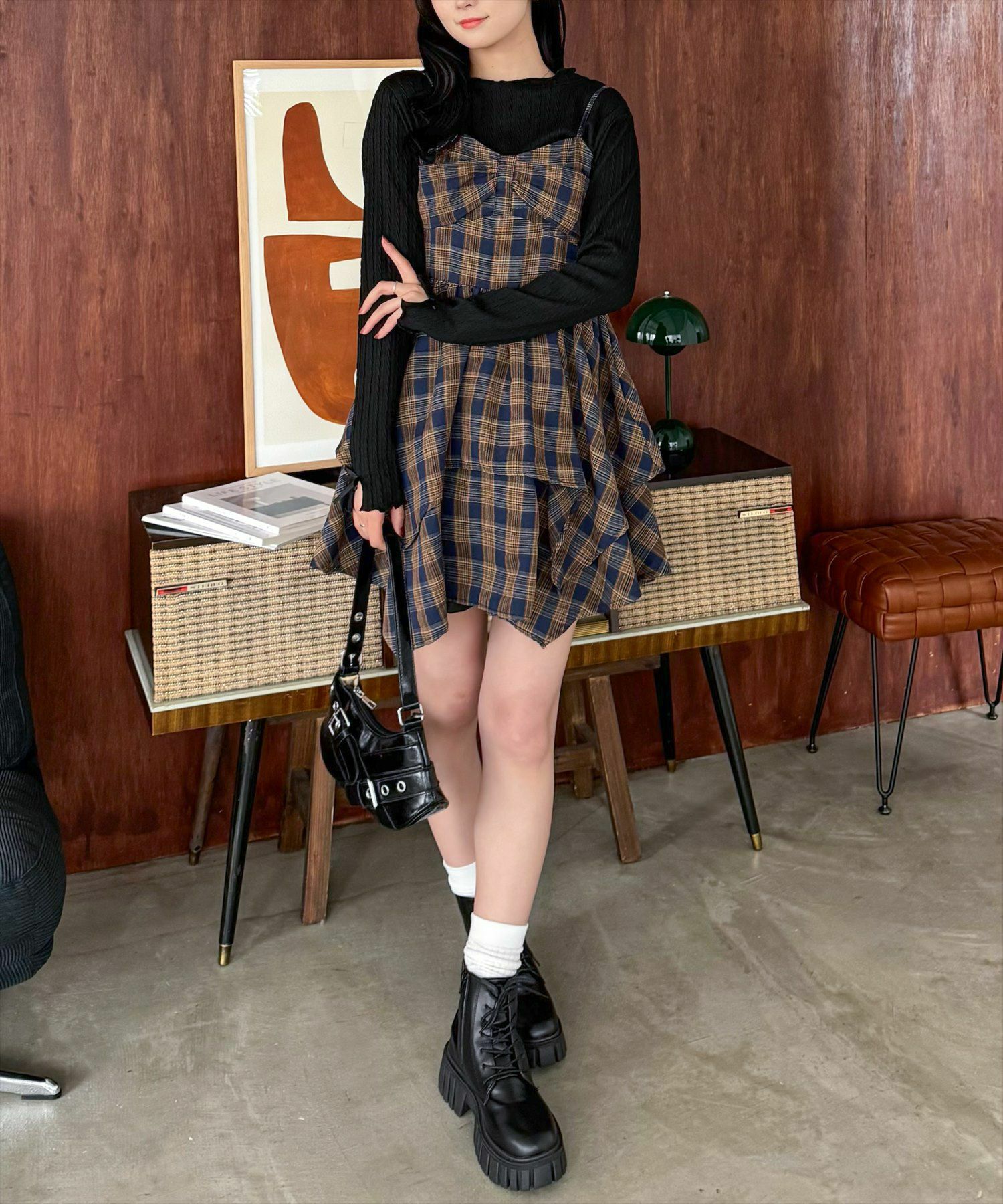 162㎝/ネイビー F着用