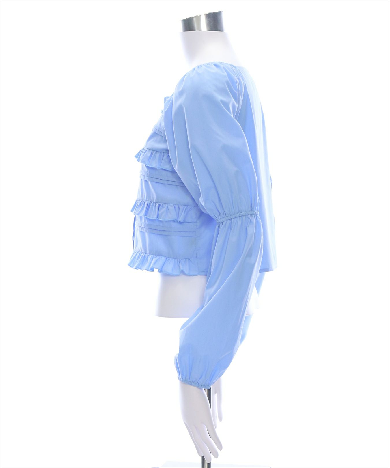 clear≪SS新作≫フロントフリルスクエアネックブラウス[CL8947