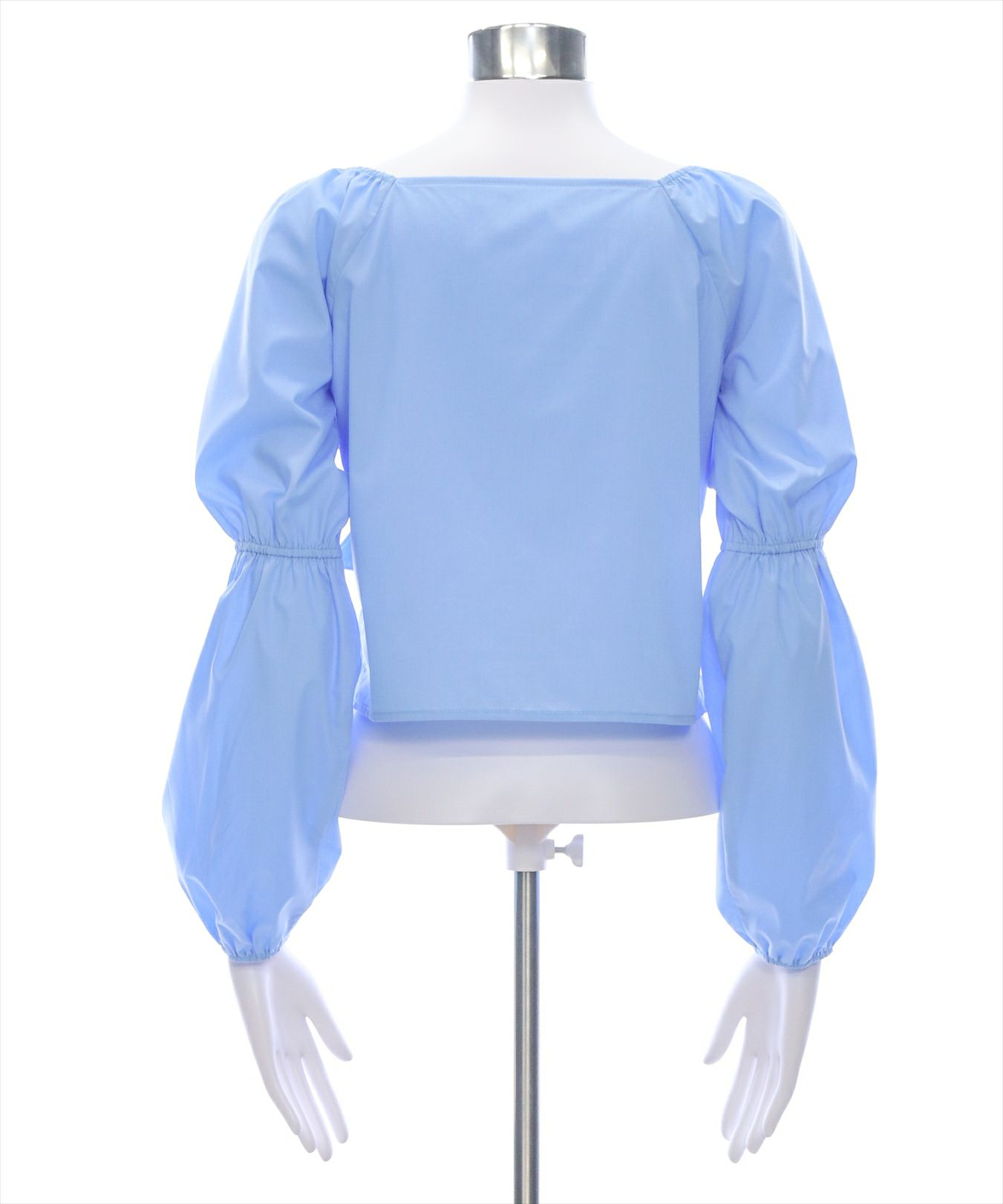 【大人気】Sacai フロントフリルブラウス clear≪SS新作≫フロントフリルスクエアネックブラウス[CL8947