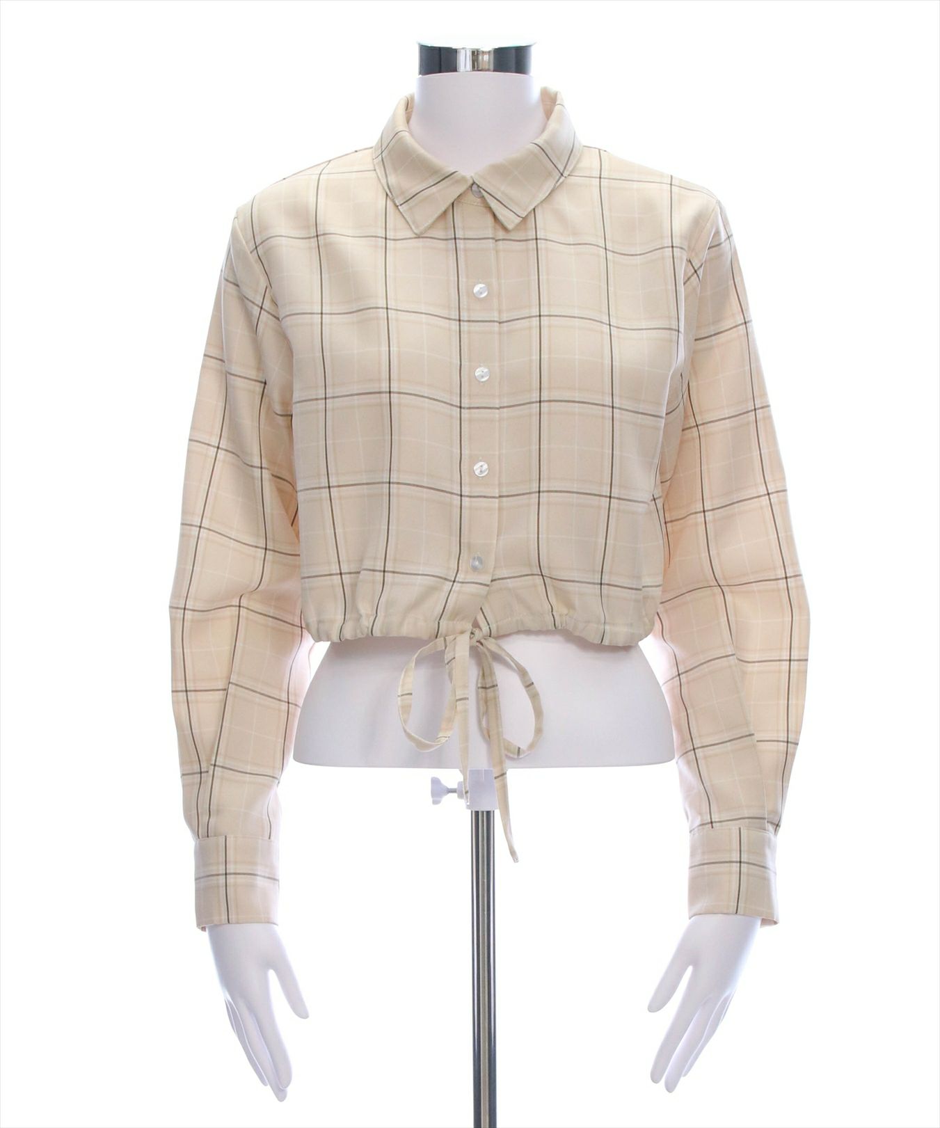 clear≪SS新作≫チェック柄ショート丈シャツ[CL8962