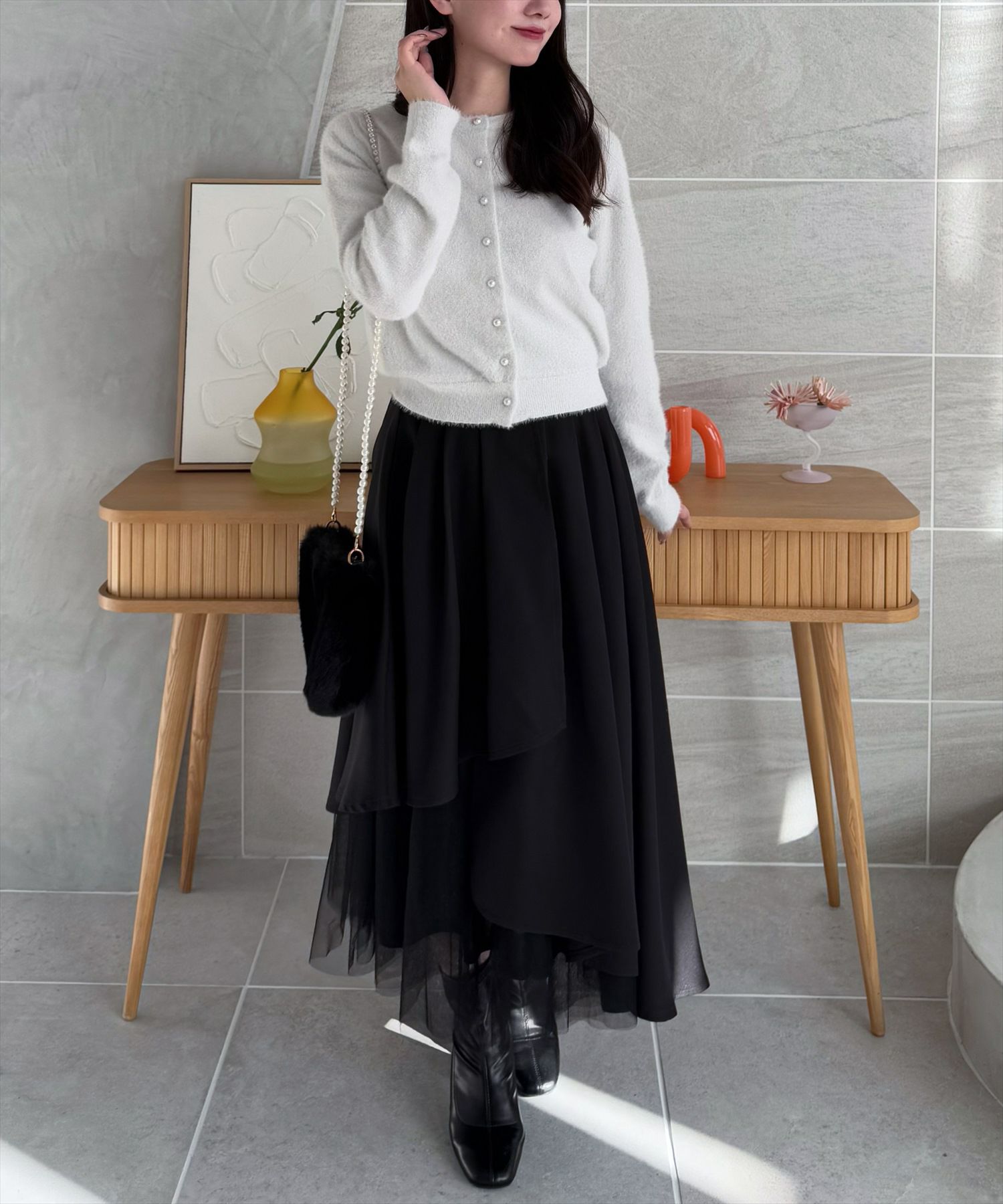 153㎝/ブラック XS着用