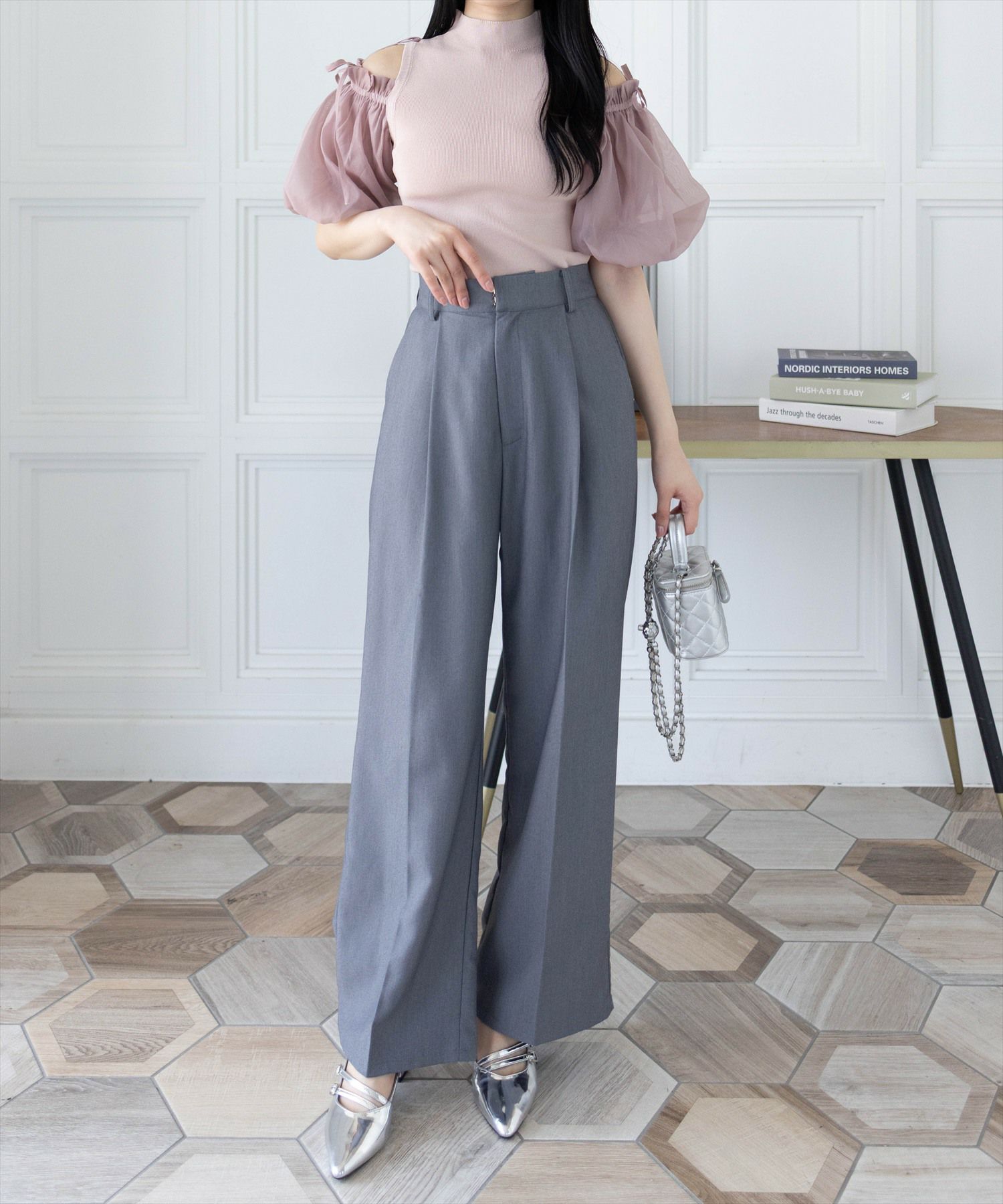 162cm/ピンクベージュ